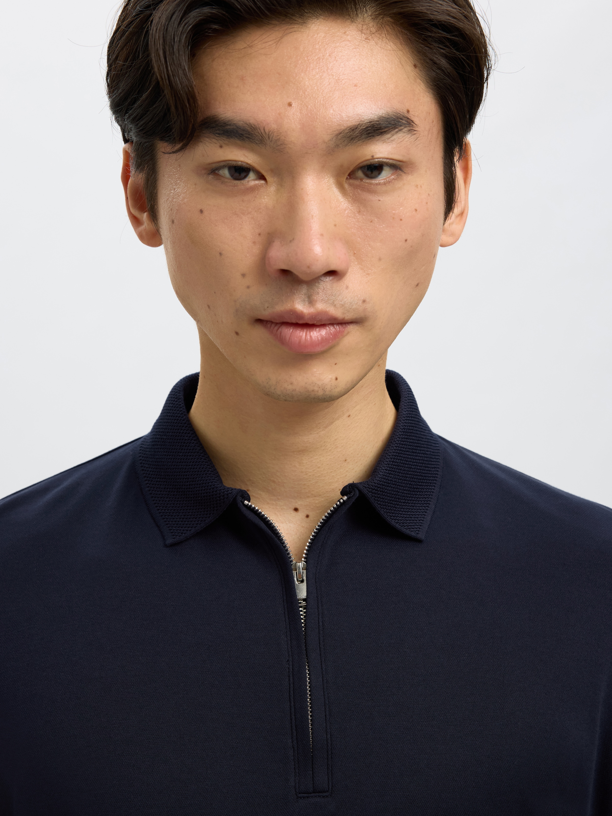 SELECTED HOMME Poloshirt »SLHFAVE ZIP SS POLO NOOS«
