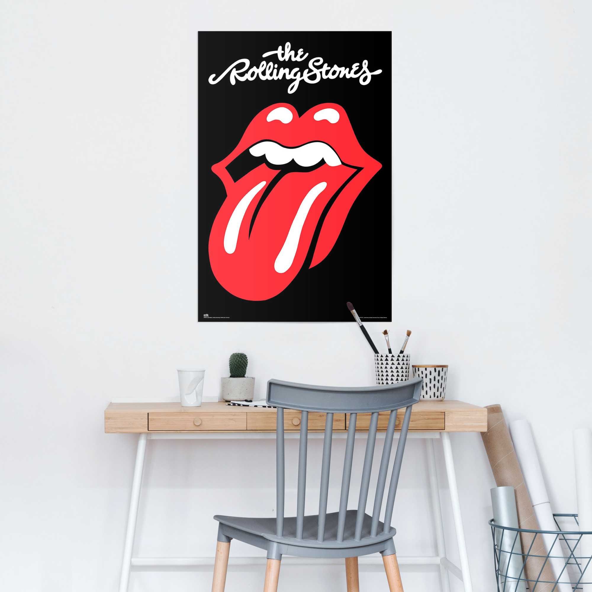 Reinders! Poster »Rolling Stones« Hobbyraum - Schwarz - 150 gr.  Papier - Musik - 61x91,5 cm