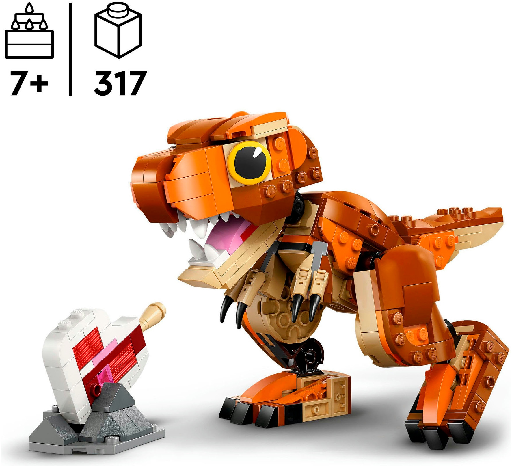 LEGO® Konstruktionsspielsteine »Little Eatie: T.Rex (76967), LEGO Jurassic World« Made in Europe