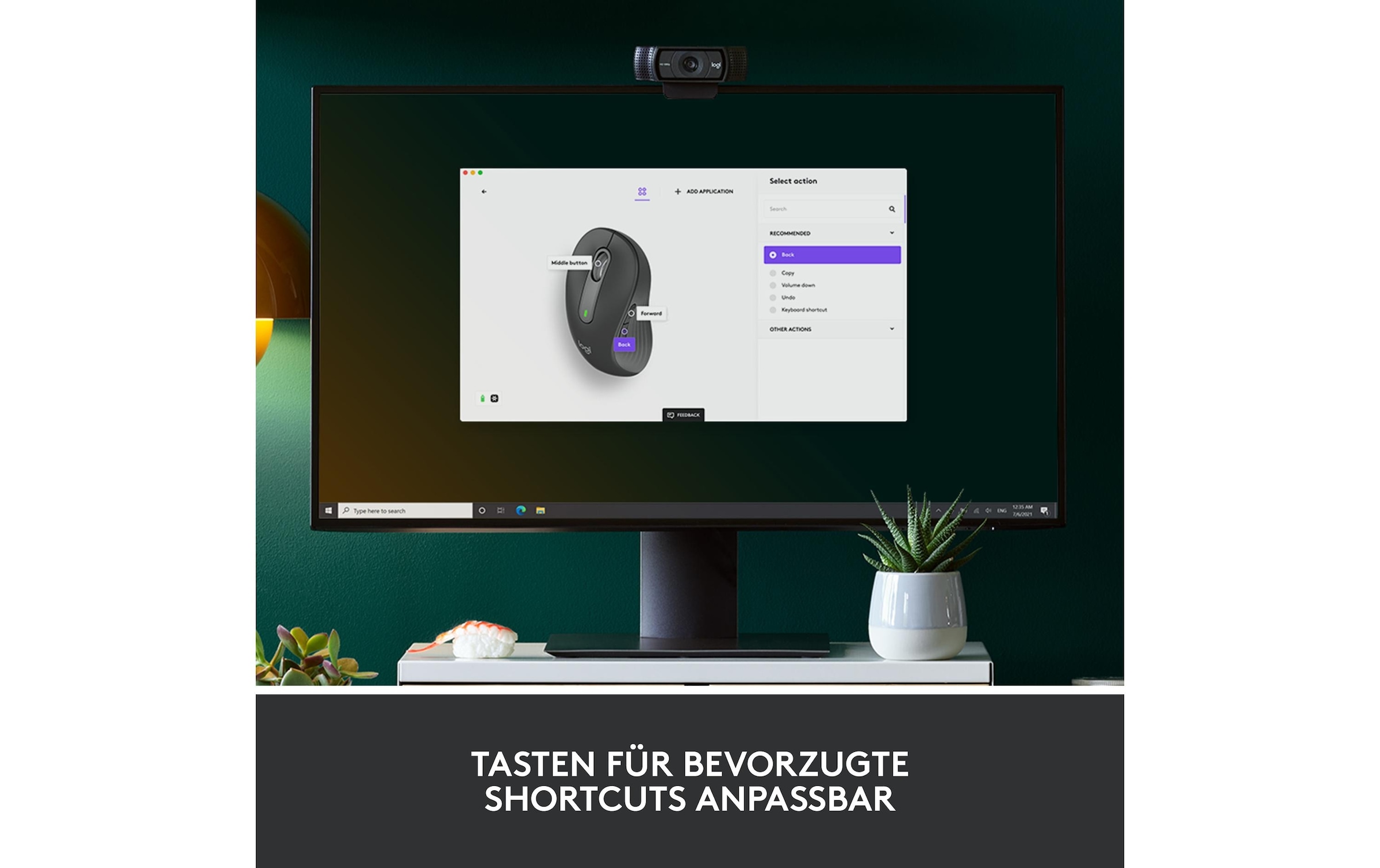 Logitech Maus »Signature M650 L left Graphite«, kabellos
