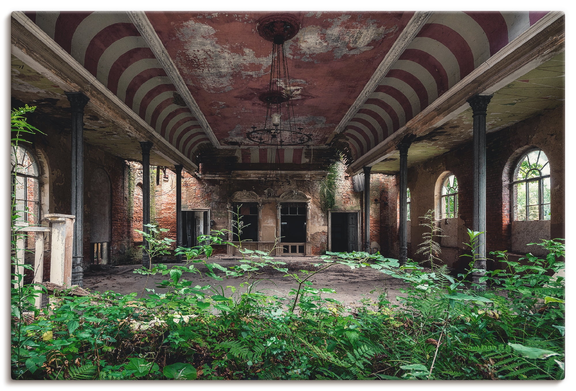 Image of Artland Wandbild "Lost Places - Tanzsaal - verlassen" Gebäude 1 Stk. tlg. als Leinwandbild, Poster in verschied. Grössen