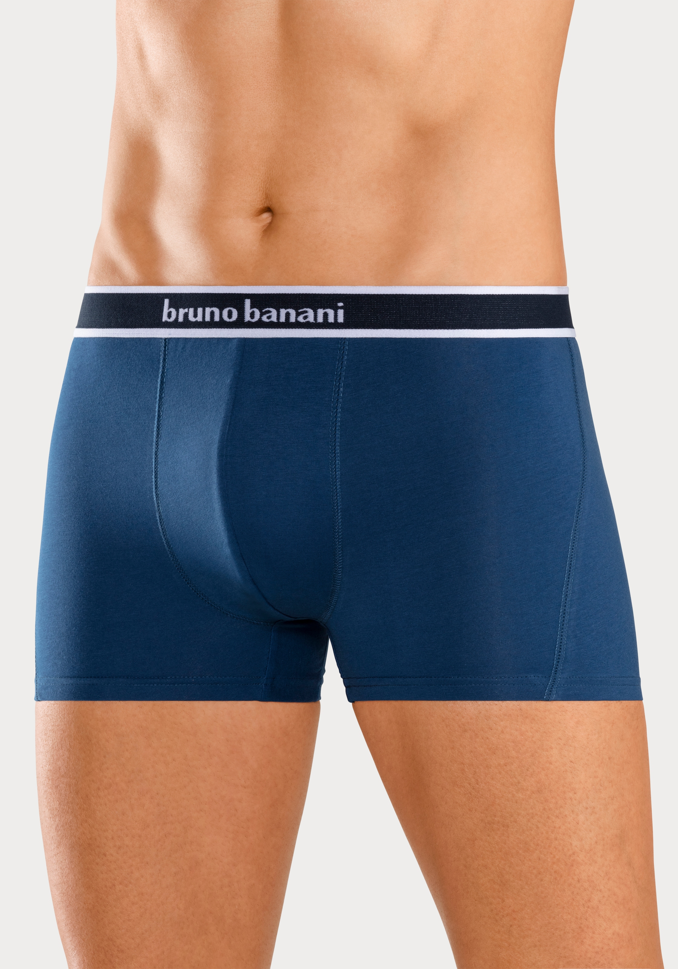 Bruno Banani Boxer »Boxershorts für Herren« 4er Pack,  mit Steifen und Logo im Bund