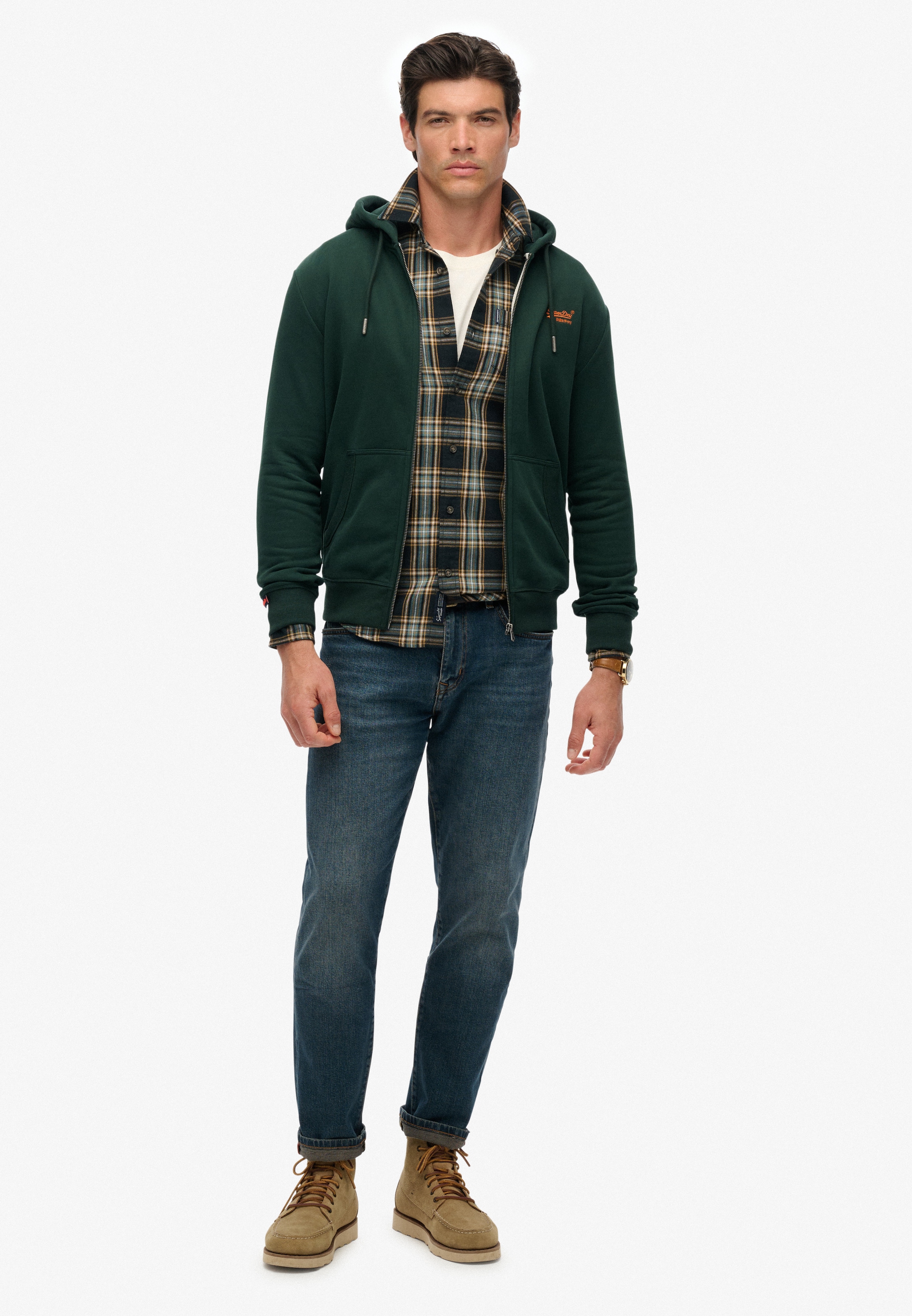 Superdry Kapuzensweatjacke »ESSENTIAL LOGO ZIP HOODIE HB«