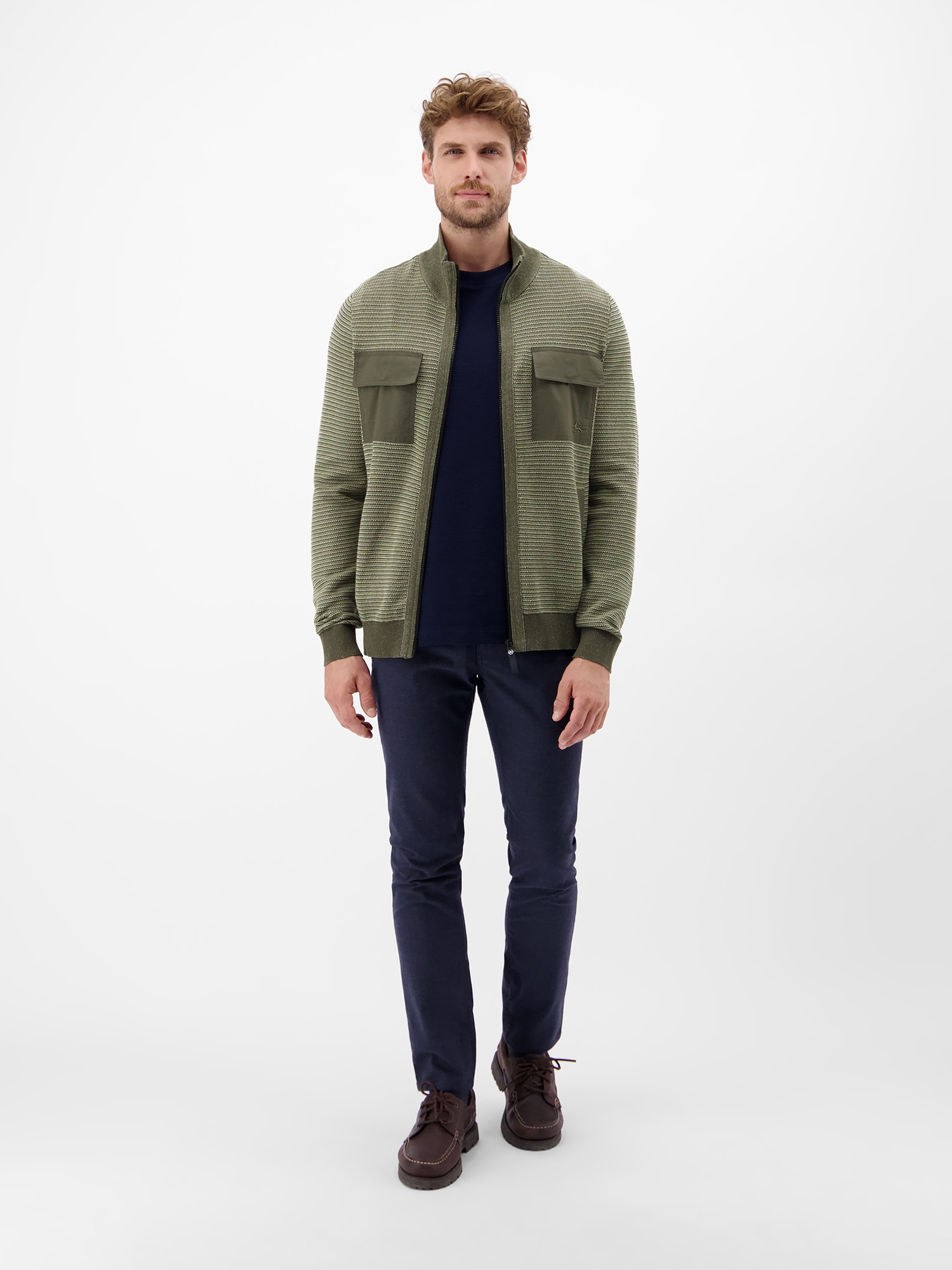 LERROS Veste en tricot »LERROS Sportive Strickjacke für Herren«