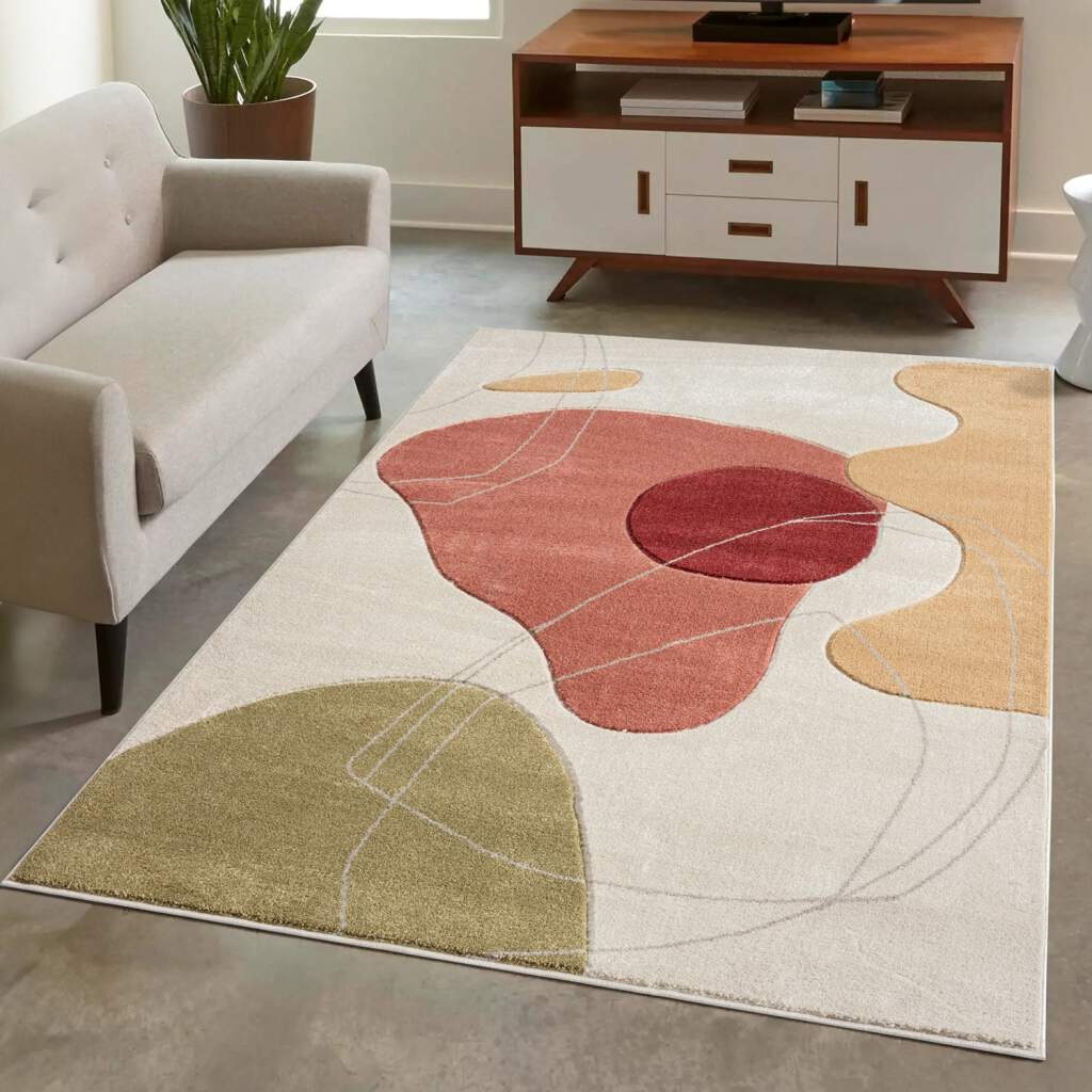 Image of Carpet City Teppich "BONITO 7158" rechteckig 11 mm Höhe Läufer, Flachflor, Hochtief-Muster/ 3D-Effekt, Geo-Muster, Wohnzimmer