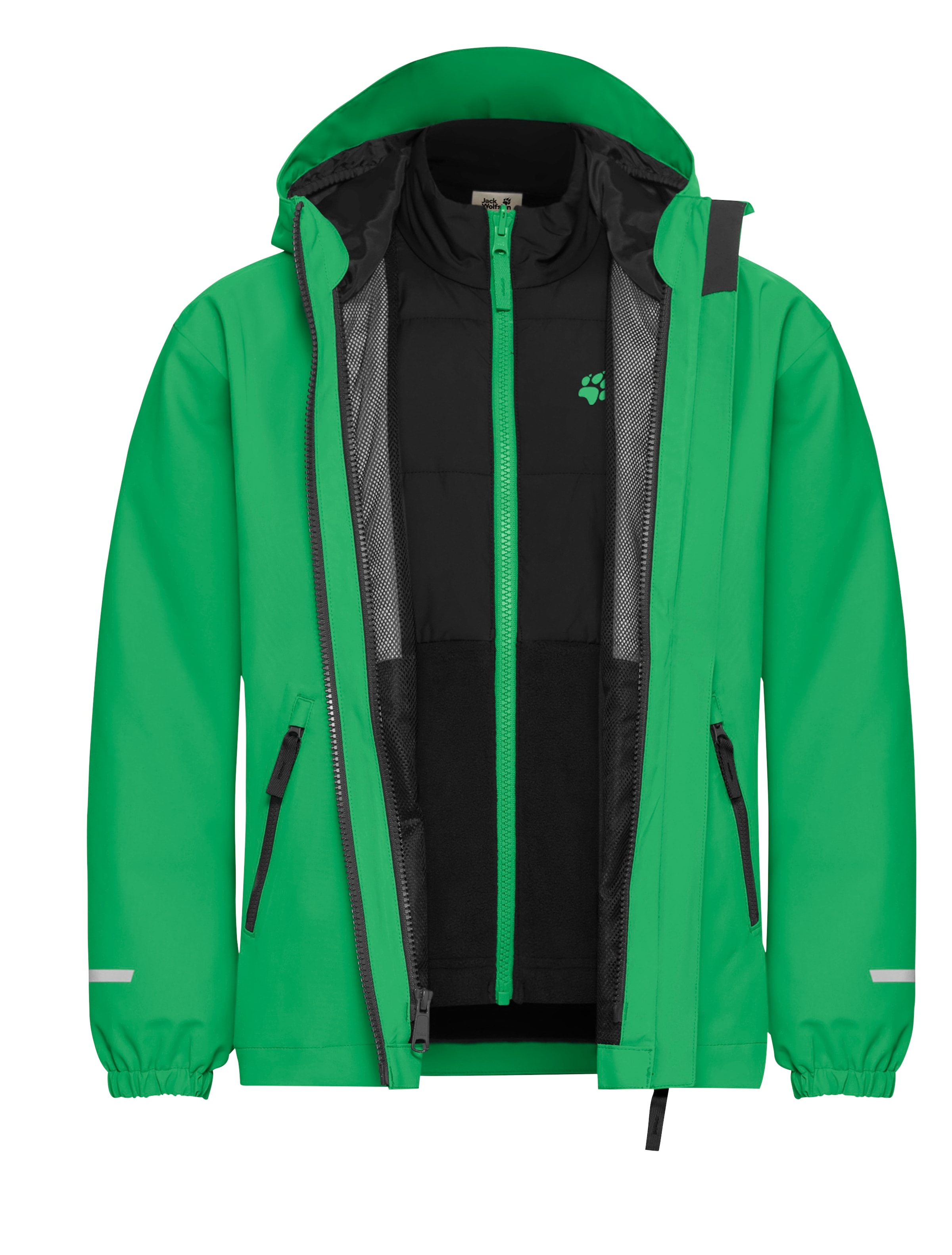 Jack Wolfskin 3-in-1-Funktionsjacke »HYBRID 3IN1 JACKET K«, 3in1, wasserdicht, Übergangsjacke