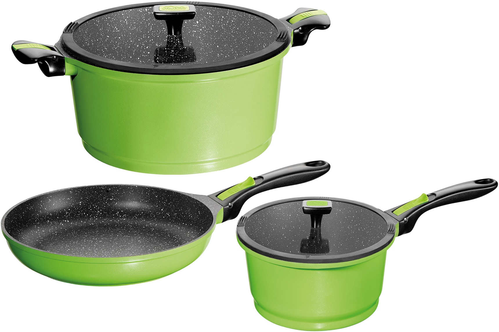 Image of STONELINE Topf-Set »Imagination«, Aluminium, (Set, 5 tlg.), mit austauschbaren, abnehmbaren Griffen, induktionsgeeignet bei Ackermann Versand Schweiz