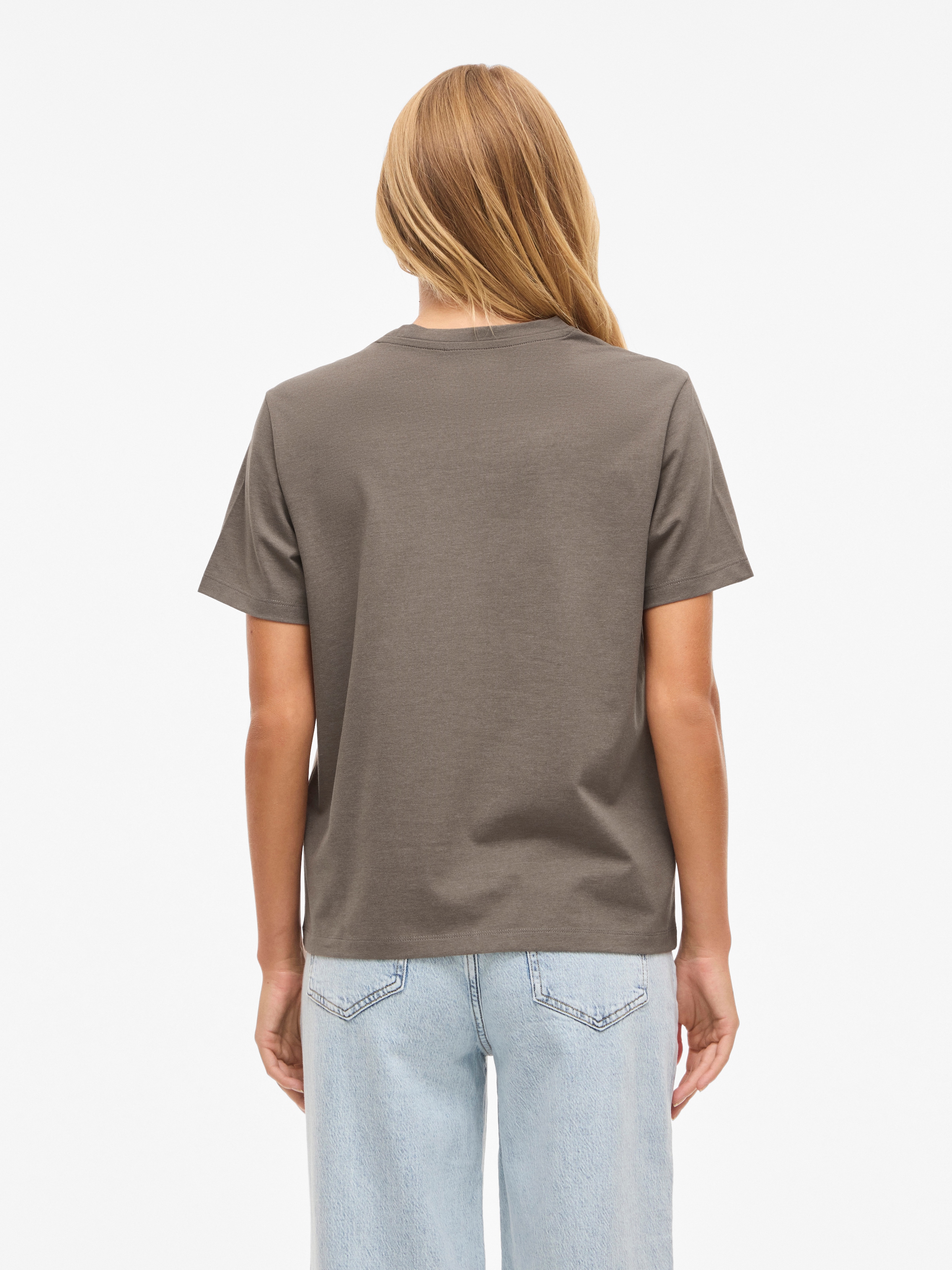 Vila Kurzarmshirt »VINORA S/S T-SHIRT - NOOS« Baumwollmischung, regular fit