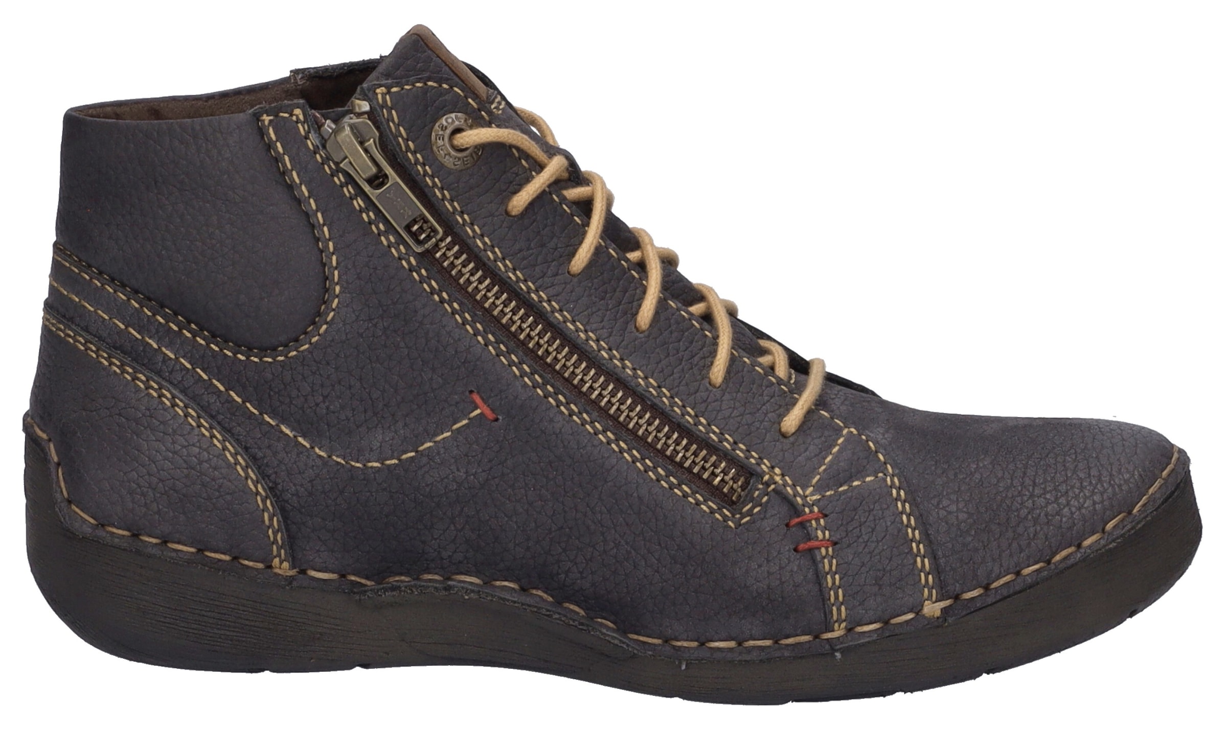 Josef Seibel Schnürstiefelette »Fergey 67«, Schnürstiefel, Winterstiefel, Bequemschuh mit Reissverschluss
