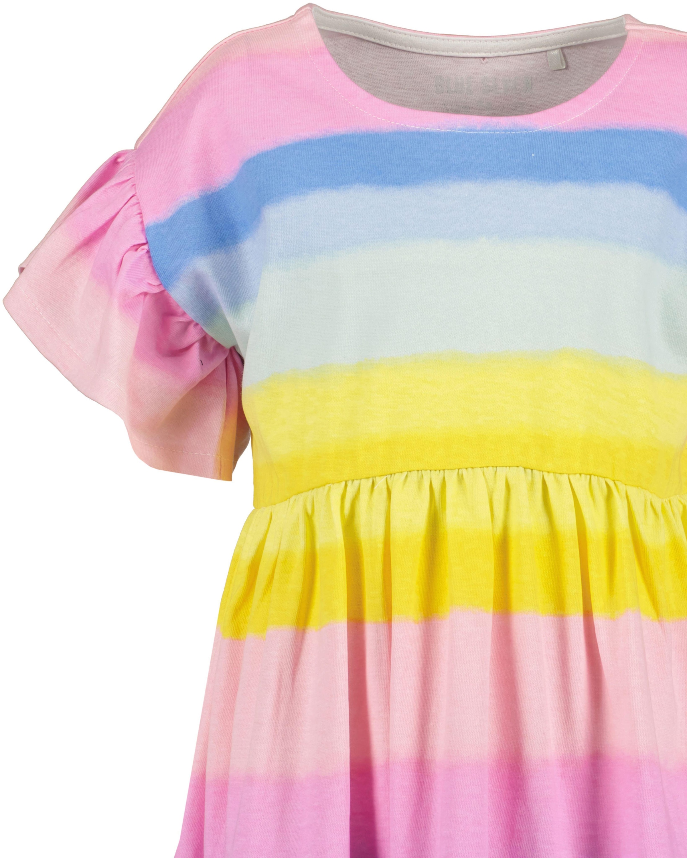 Blue Seven Sweatkleid 1 tlg. tlg. mit süssem Volants an den leicht überschnittenen Schultern