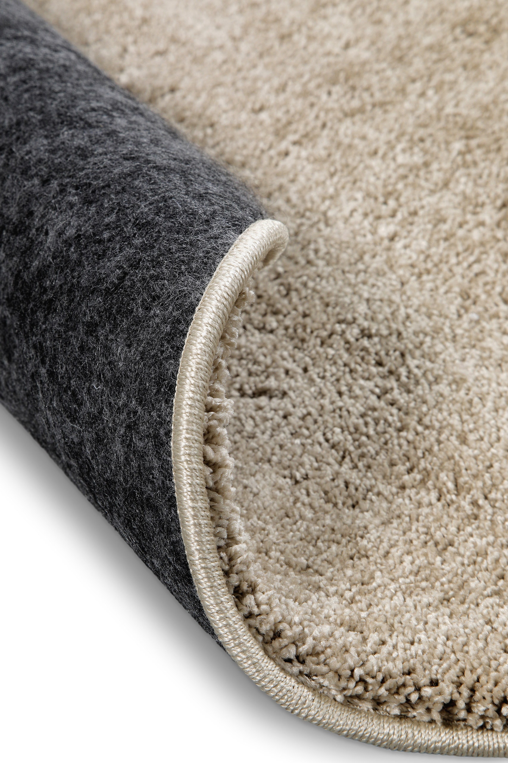 Wecon home Basics Tapis à poils longs »Nova« Rond 25 mm Höhe shaggy, tissé, robuste, salon, chambre