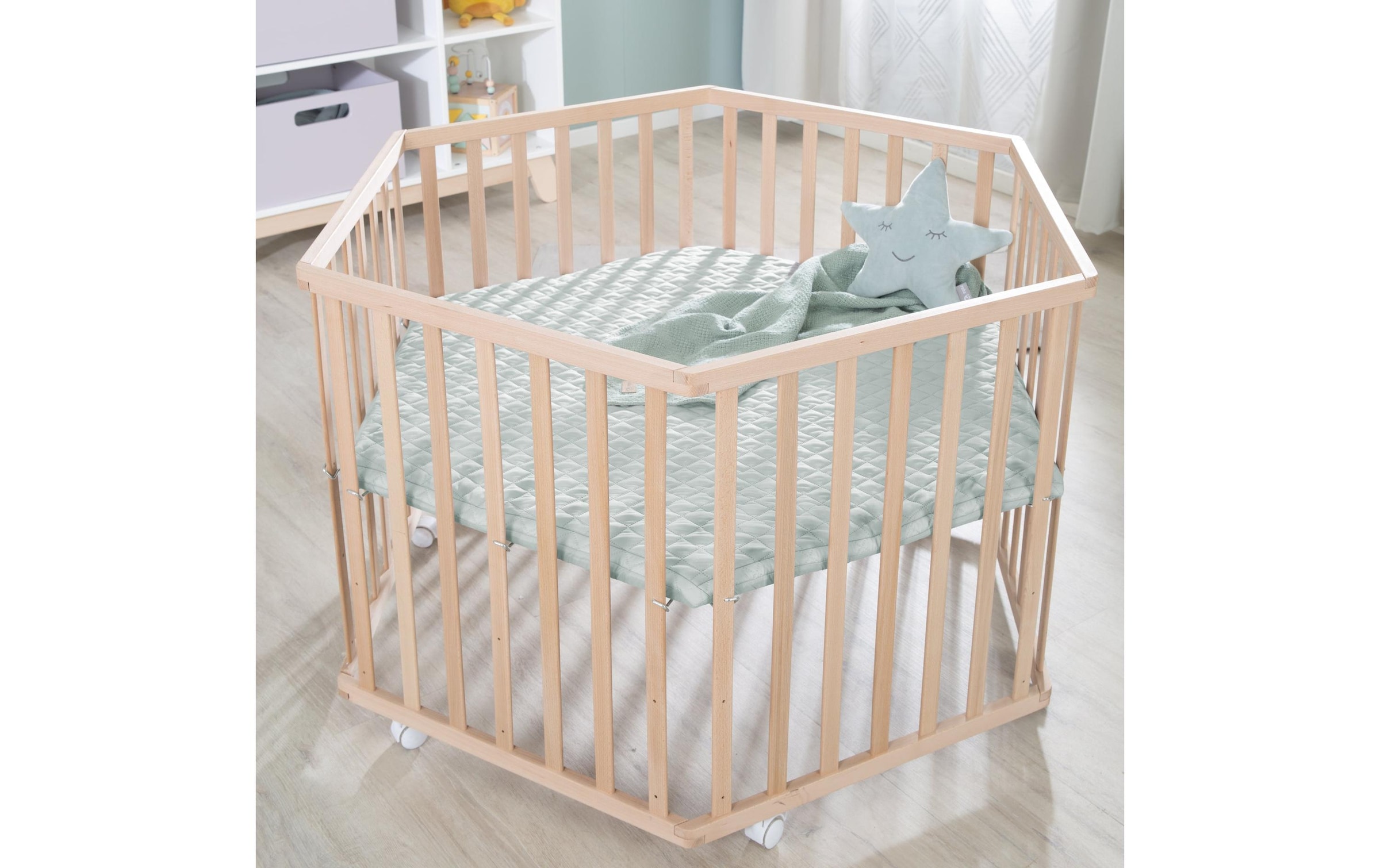 roba® Parc pour bébé »Style Frosty green«