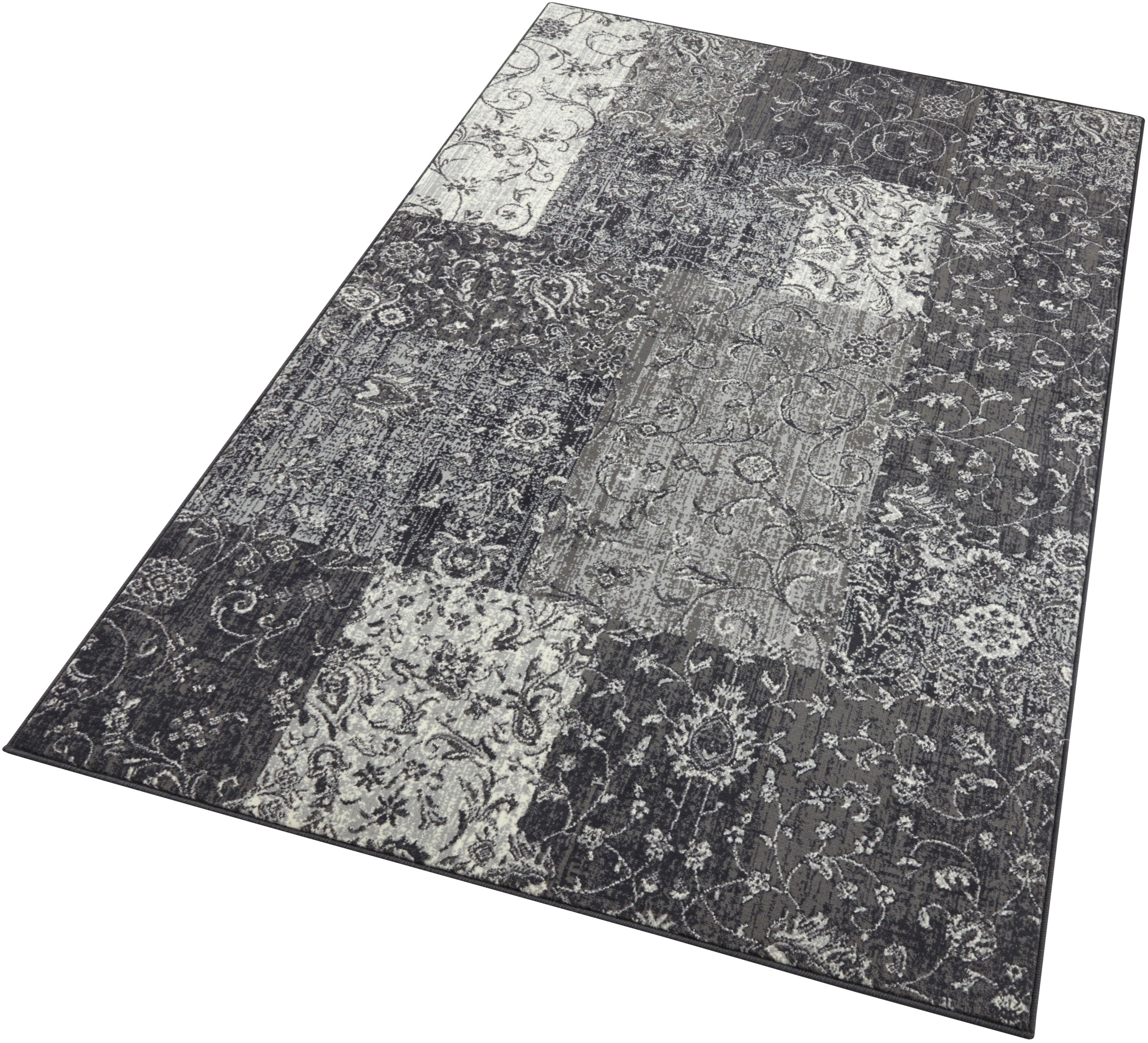 Image of HANSE Home Teppich »Kirie«, rechteckig, 9 mm Höhe, Kurzflor, Modernes Design in Patchwork Optik Wohnzimmer, Schlafzimmer, Arbeitszimmer, Robust, Pflegeleicht, Gekettelt bei Ackermann Versand Schweiz