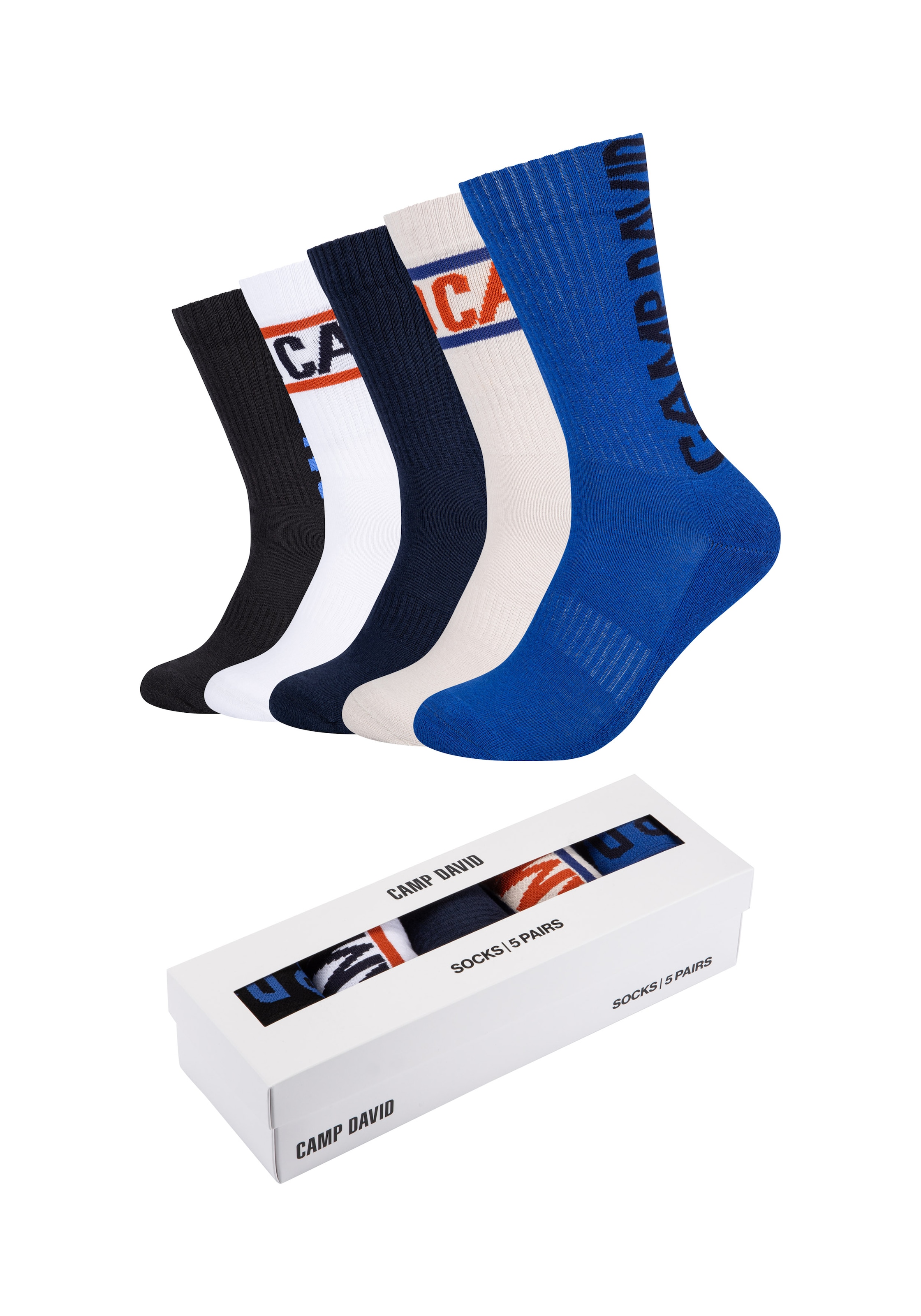 Image of CAMP DAVID Socken 5 Paar, für Tennis, mit gepolsterter Sohle