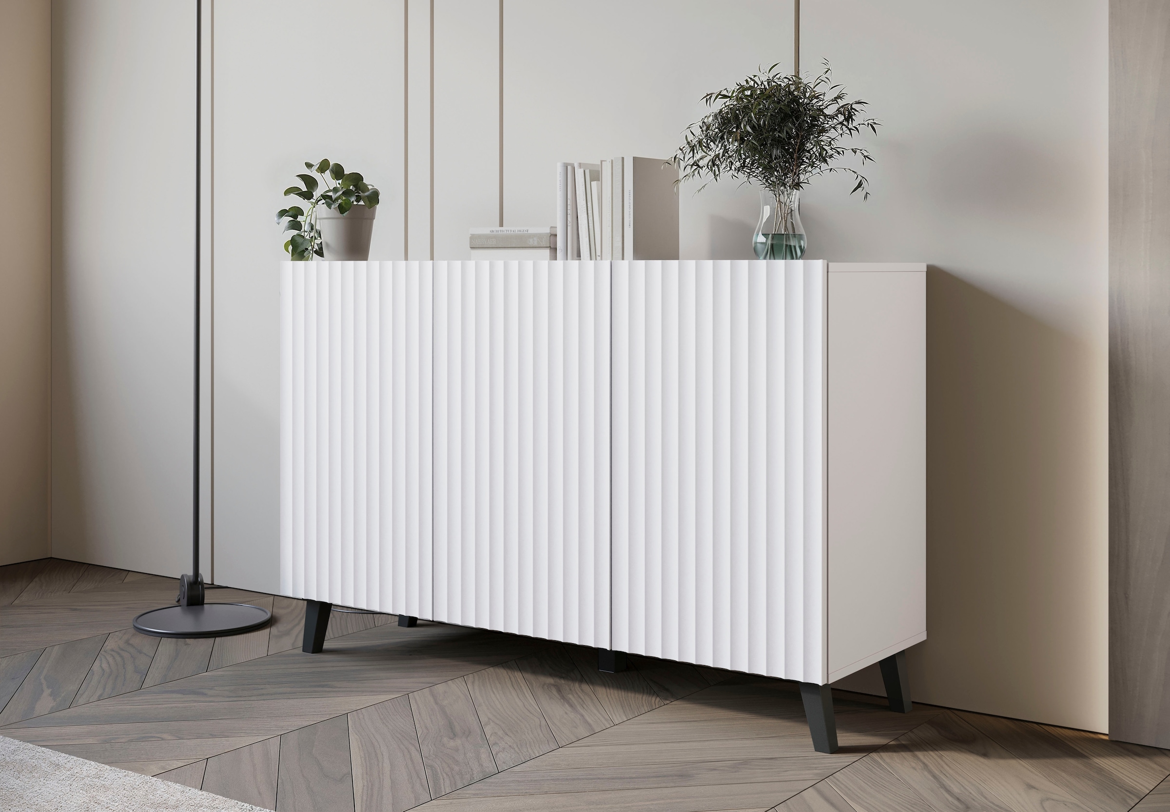 Home affaire Buffet »Phuket, Front MDF« Buffet moderne avec 6 compartiments, largeur 120 cm