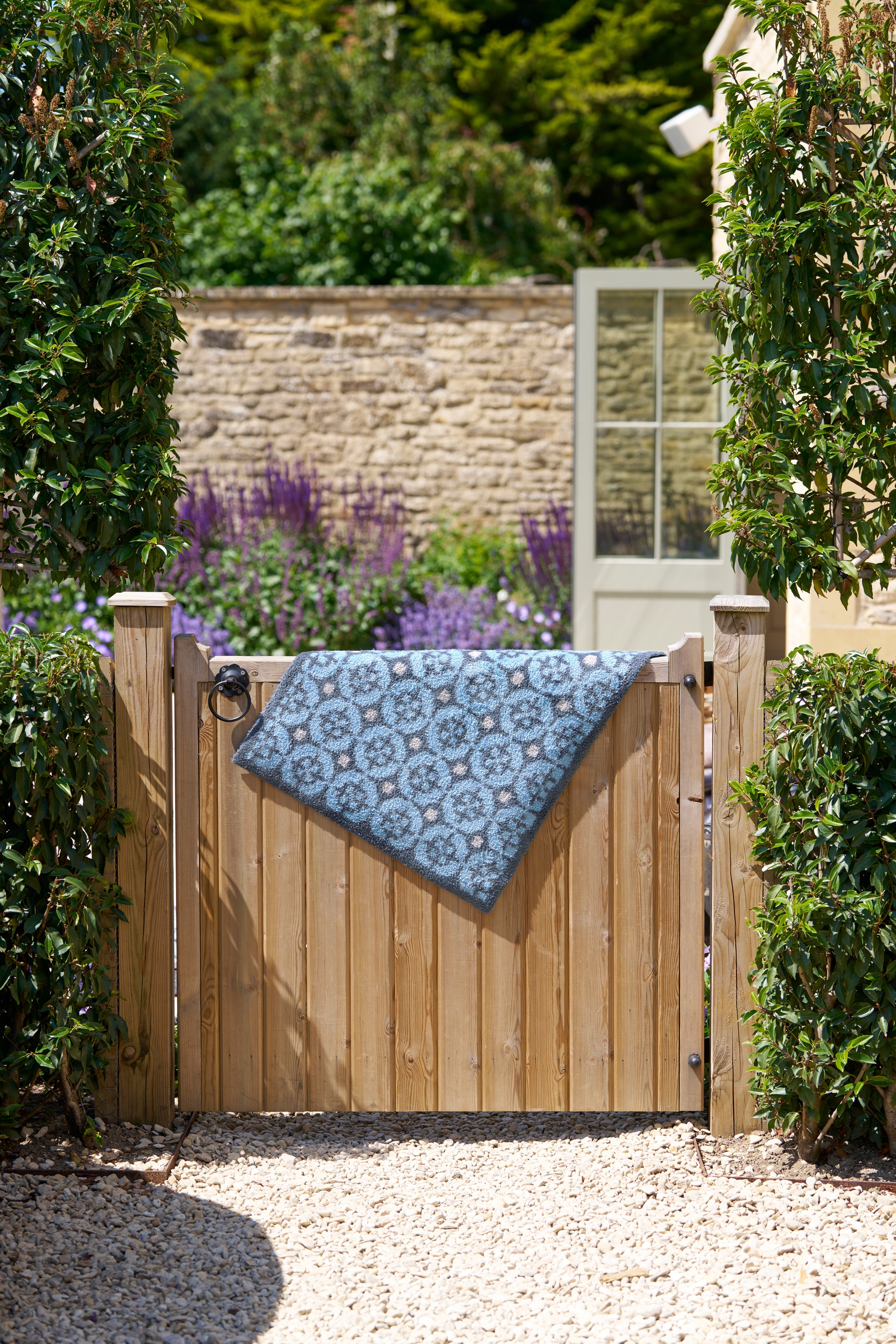 Turtle Mat Fussmatte »Parterre Blue« rechteckig 9 mm Höhe
