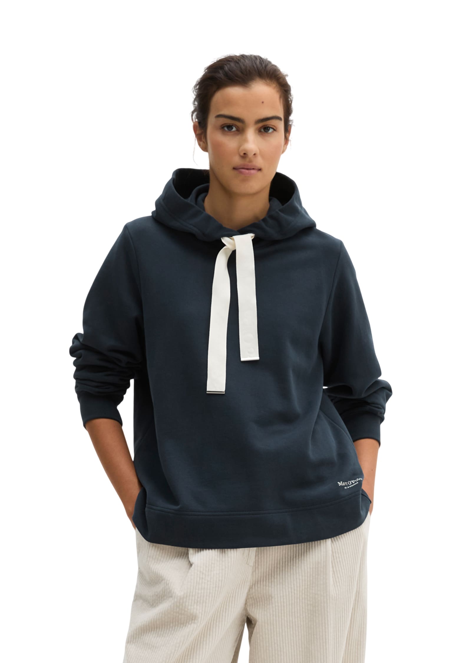 Marc O'Polo Hoodie , décontracté avec surface peau de pêche

