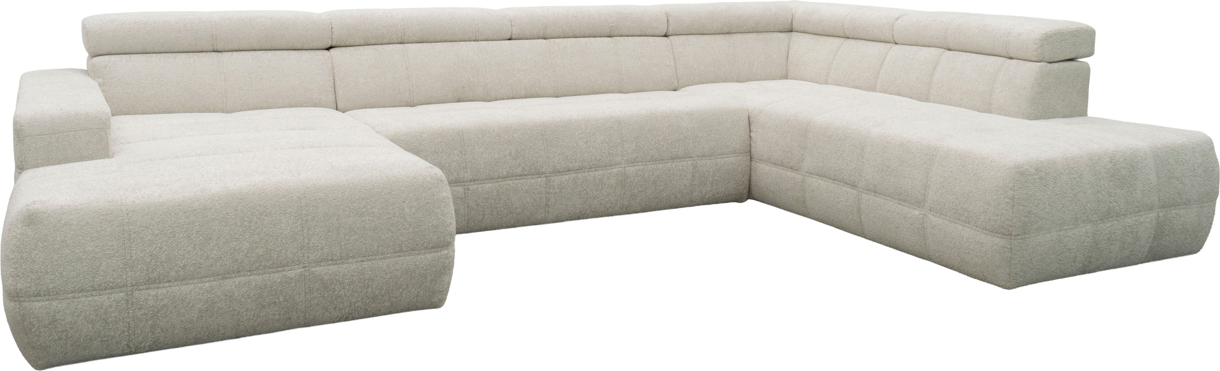 GOODproduct Wohnlandschaft »Ballerup 359 x 228 cm, auch mit verstellbarer Sitztiefe« Kopfteile verstellbar, Pet Friendly Bezug, U-Form
