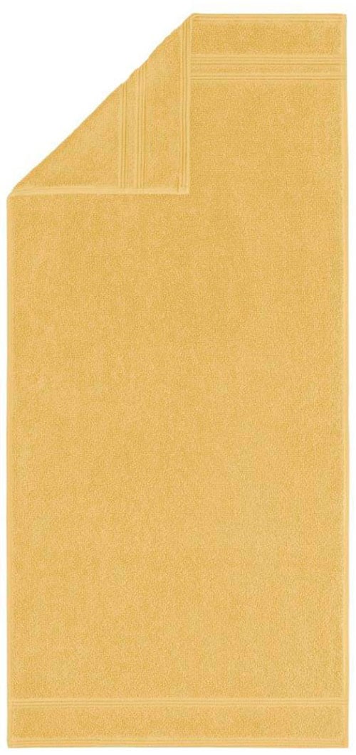 Egeria Handtuch »Manhatten Goldfarben«, (1 St.), Uni Programm mit  Streifenbordüre, reine Baumwolle versandkostenfrei auf