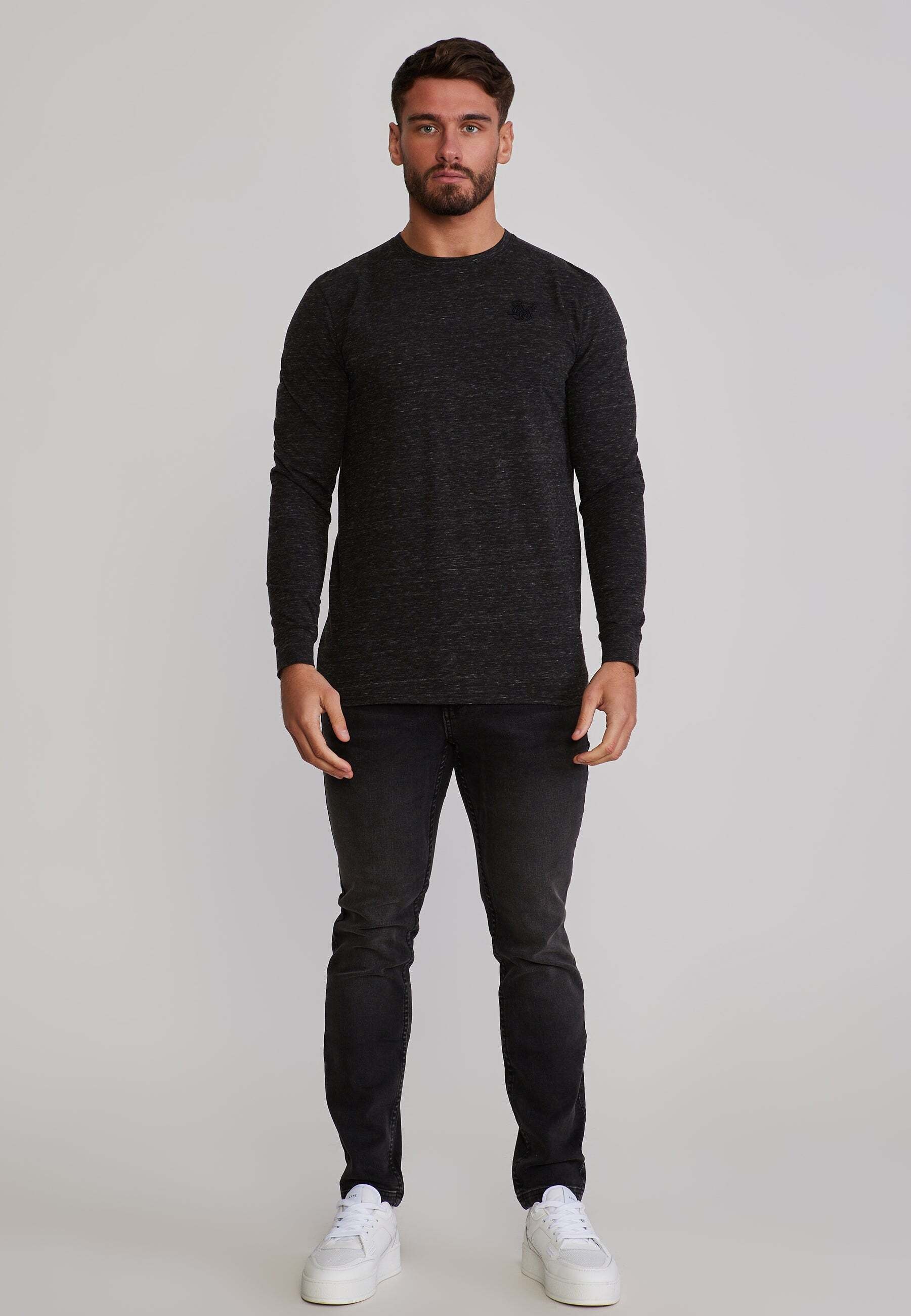 Siksilk T-shirt à manches longues »Siksilk Langarmshirt Marl«