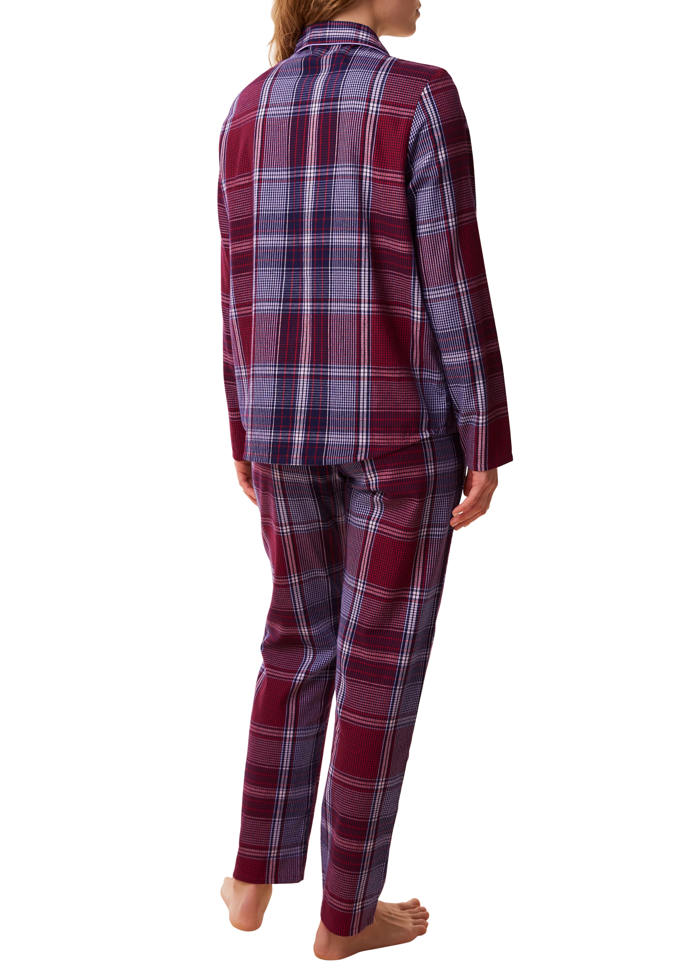 Triumph Schlafanzug »Boyfriend PW X Checks«, (Set, 2 tlg.), Pyjama mit seitlichen Taschen