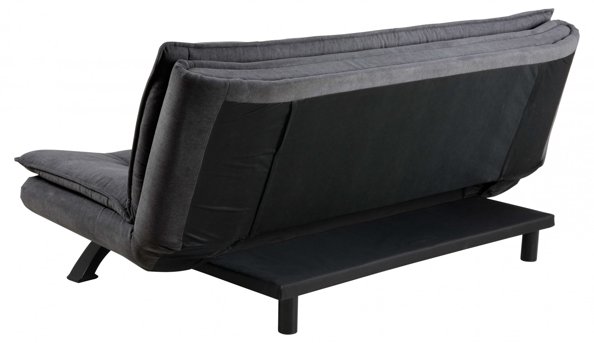 ACTONA GROUP Schlafsofa »VANBY Couch, Gästebett,  Liegesofa mit Microfaserbezug, Schlaffunktion« Bettsofa, Grau, Stoff, Stahl, Click & Clack-Funktion, Breite: 196 cm