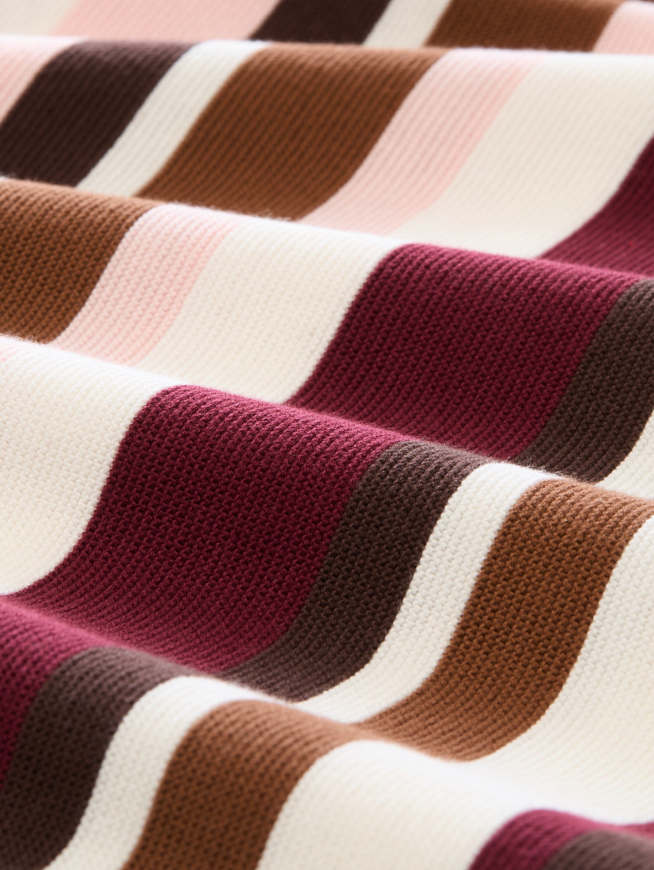 TOM TAILOR Pull en tricot »Regular« avec col rond et bords roulottés