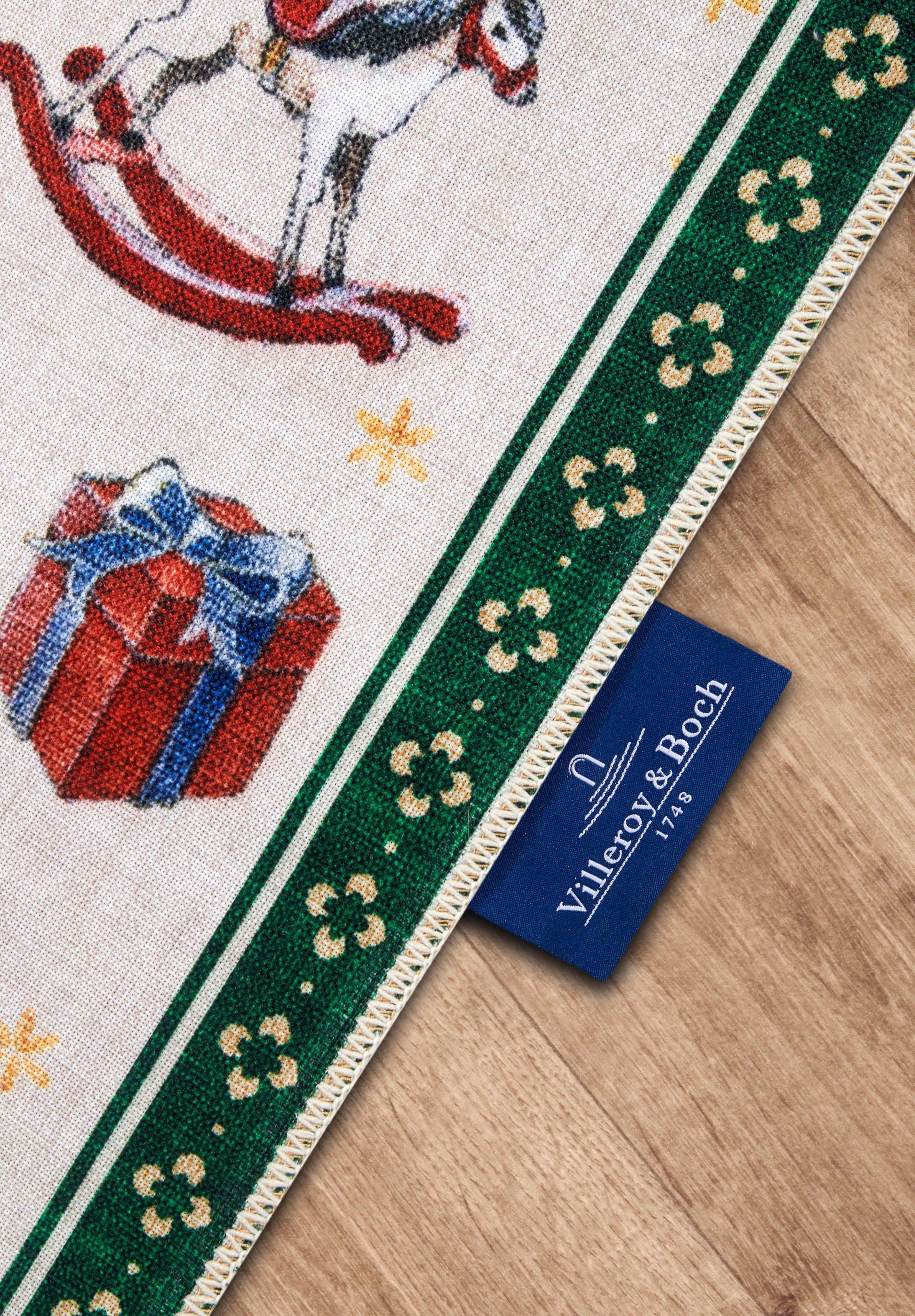 Villeroy & Boch Teppich »Nostalgic Toy's Delight, eckig, rund und Läufer«, rechteckig, 3 mm Höhe, Weihnachten, Wohnzimmer, Flur, Geschenk, Toys Delight, Dekoration