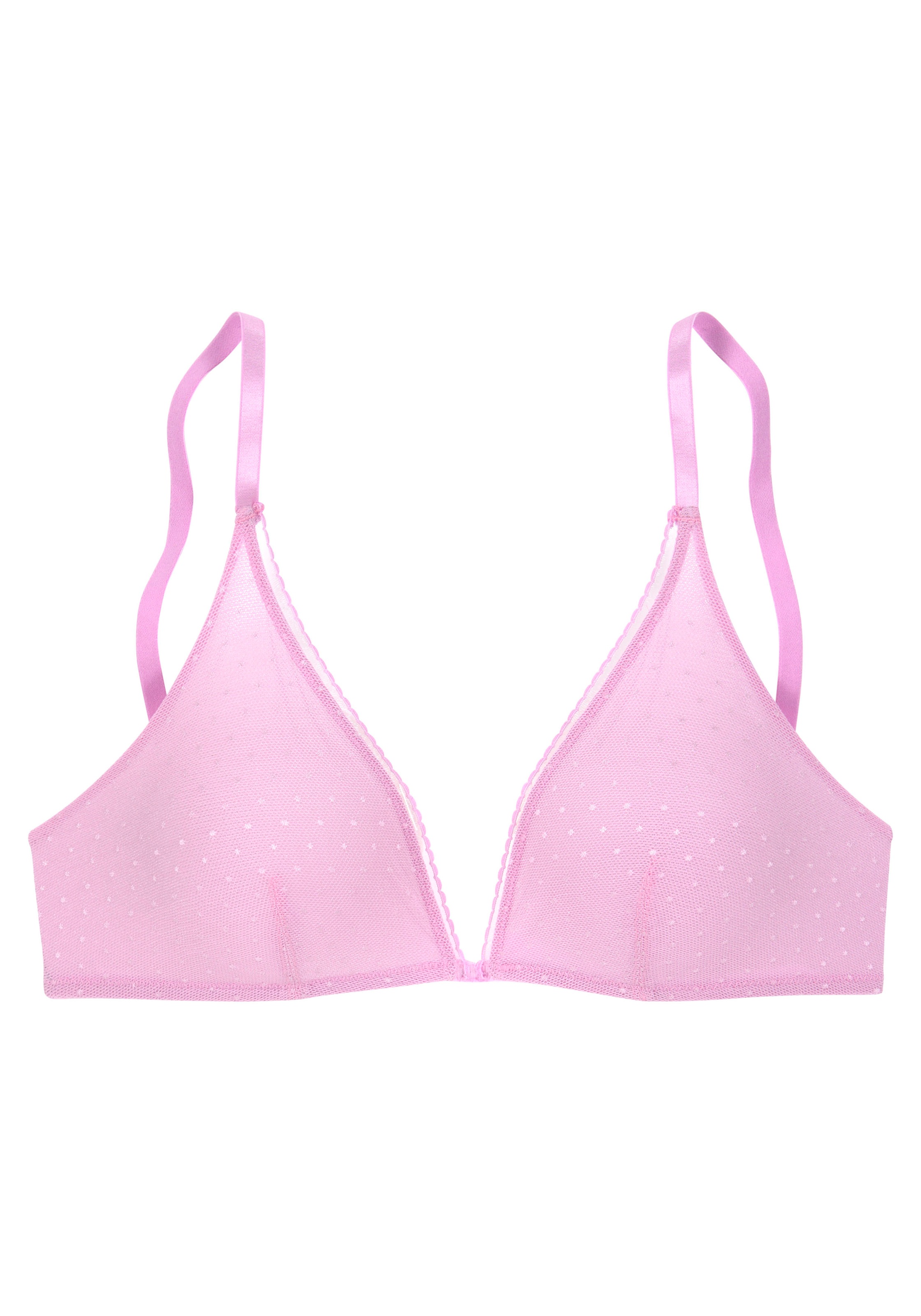 s.Oliver Bralette-BH »Charlotte«, ohne Bügel aus Tüll in dezenter Pünktchen-Optik, Dessous