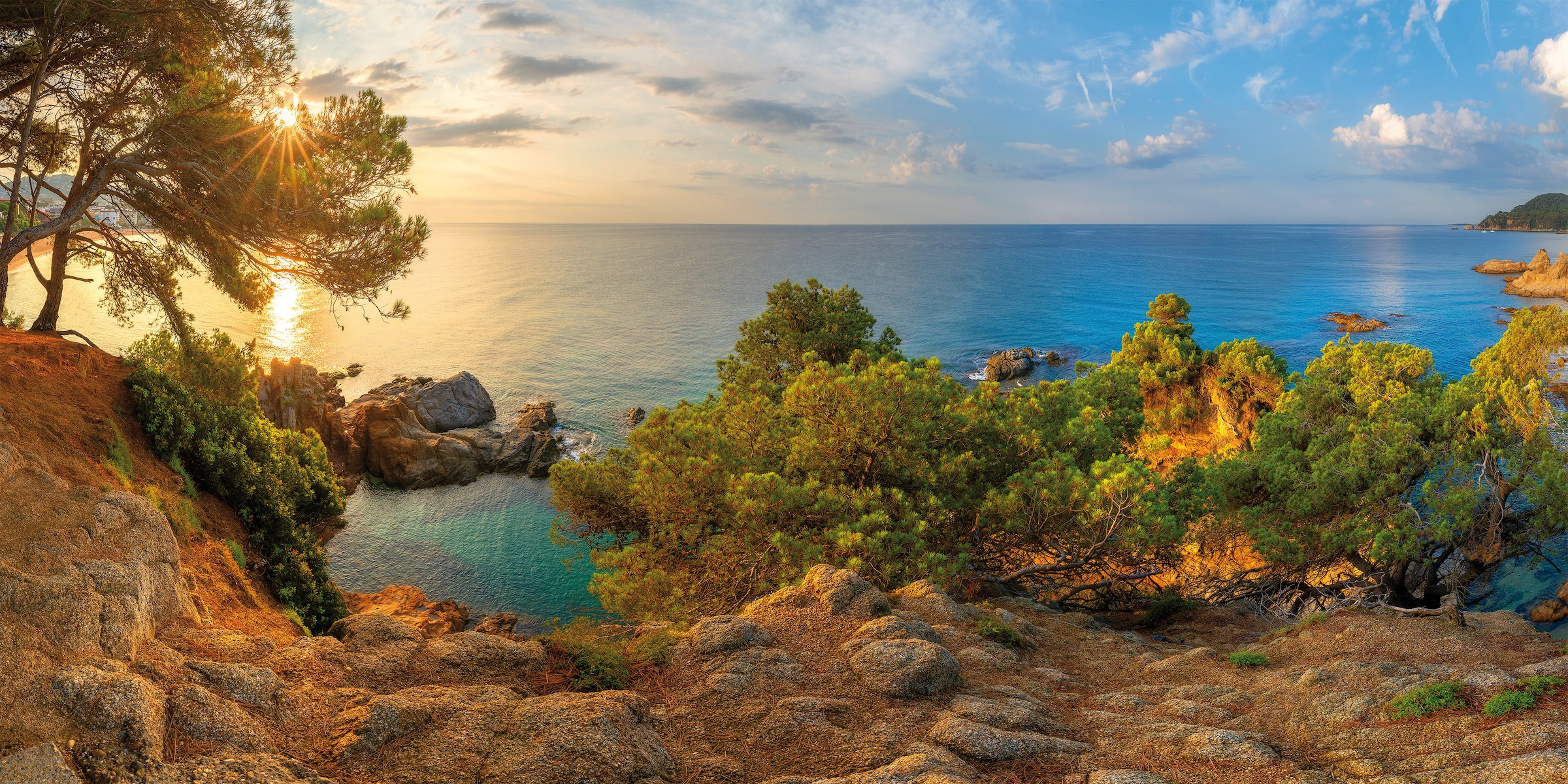 Image of Bönninghoff Leinwandbild "Wandbild COSTA BRAVA SPANIEN 50x100 cm – Leinwandbild Keilrahmen Deko" Mallorca 1 Stk. tlg. auf Keilrahmen gespannt