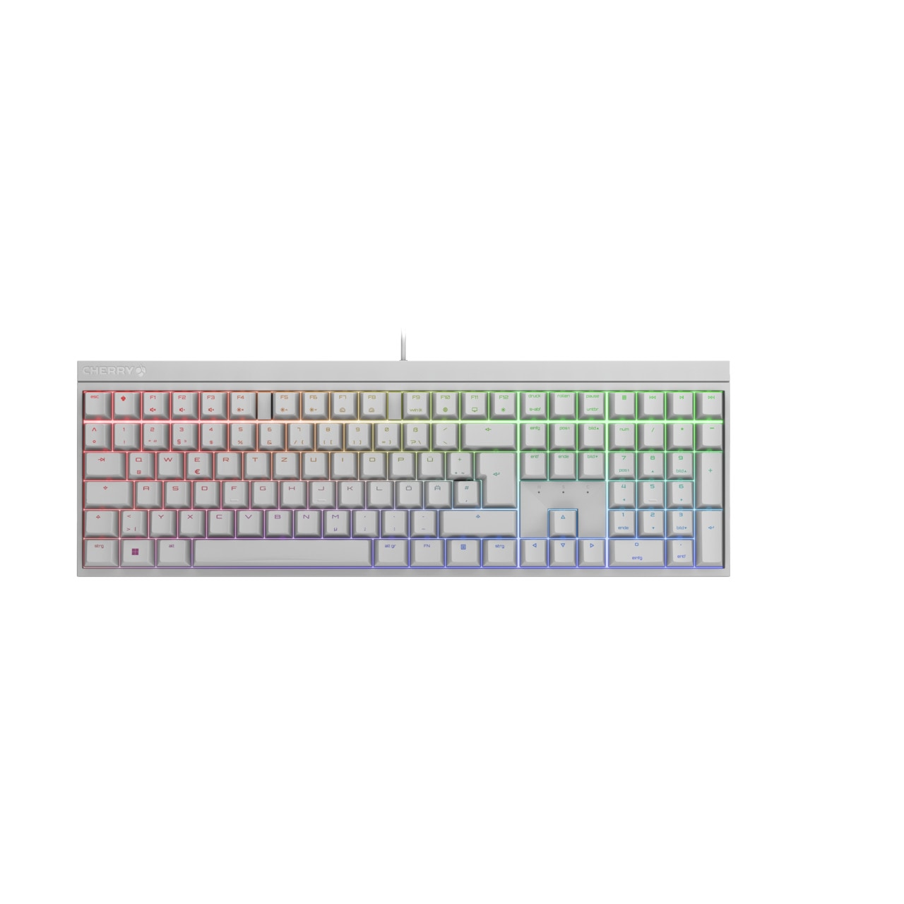 Cherry Gaming-Tastatur »MX 2.0S RGB«, MX Blue