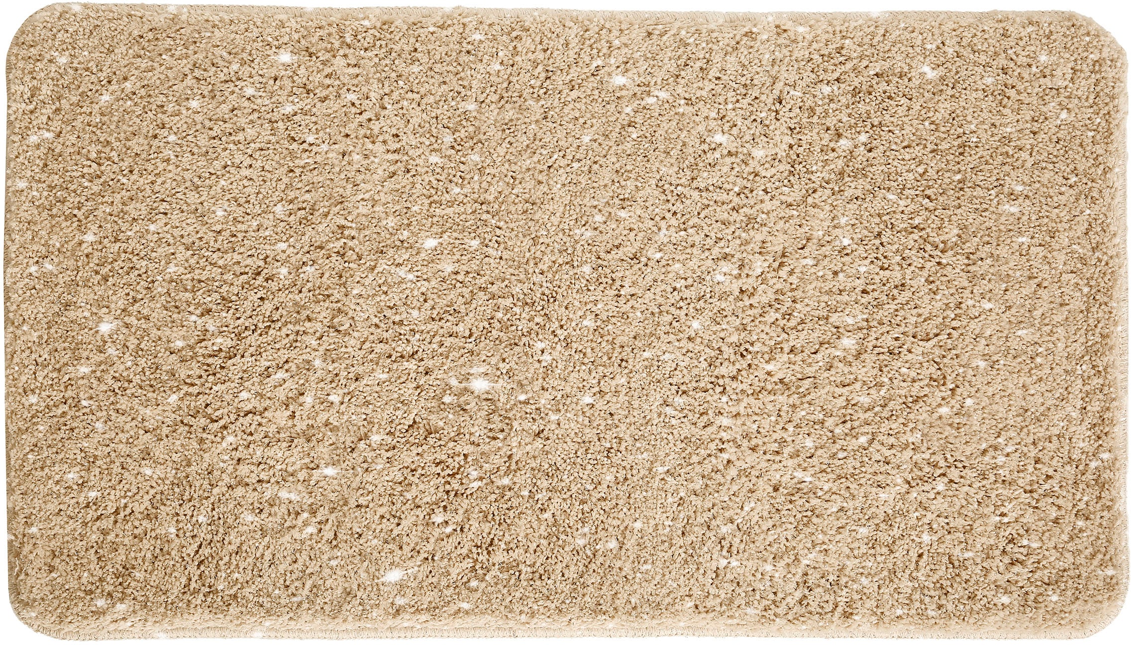 my home Badematte »Glitzer, Badvorleger, Badezimmer Teppich«, rutschhemmend beschichtet, fussbodenheizungsgeeignet-schnell trocknend-strapazierfähig, Badteppich, Akzente durch Glitzer-Garn
