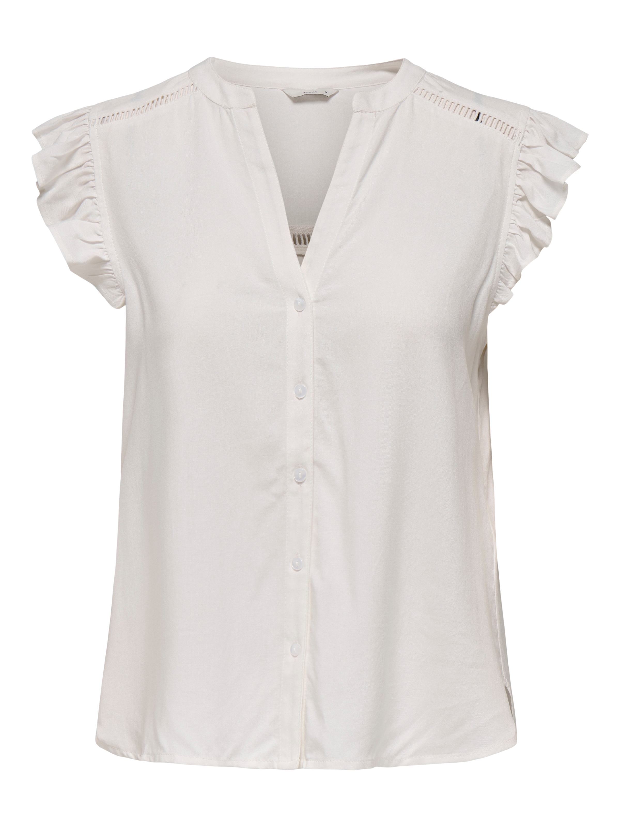 ONLY Blouse à manches courtes »ONLROSELLA LIFE CAPSLEEVE SHIRT WVN NOOS« viscose, coupe regular