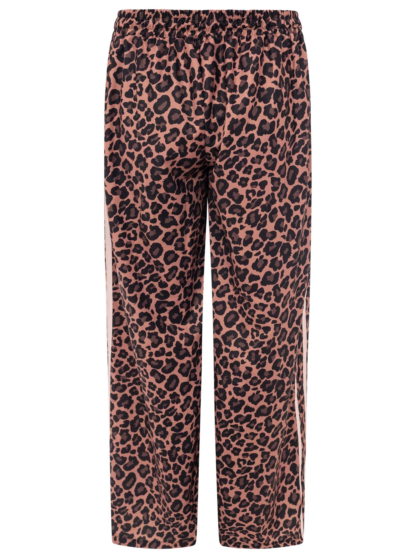 Zwillingsherz Stoffhose »"Leo"«  leichte Viskose, moderner Leo-Print, glänzend, mit Zugband am Bund