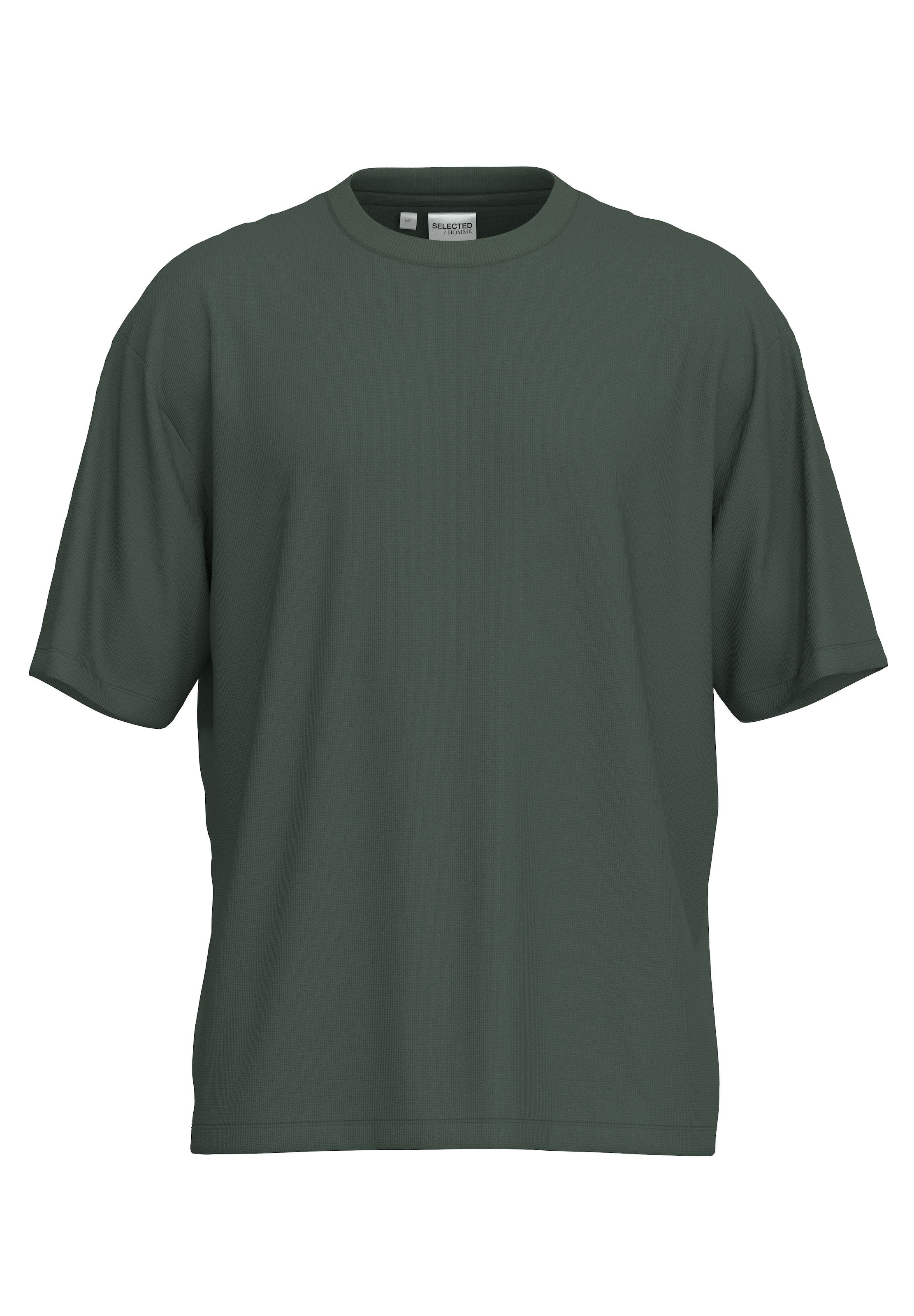 SELECTED HOMME Rundhalsshirt »SLHLOOSEOSCAR SS O-NECK TEE NOOS«