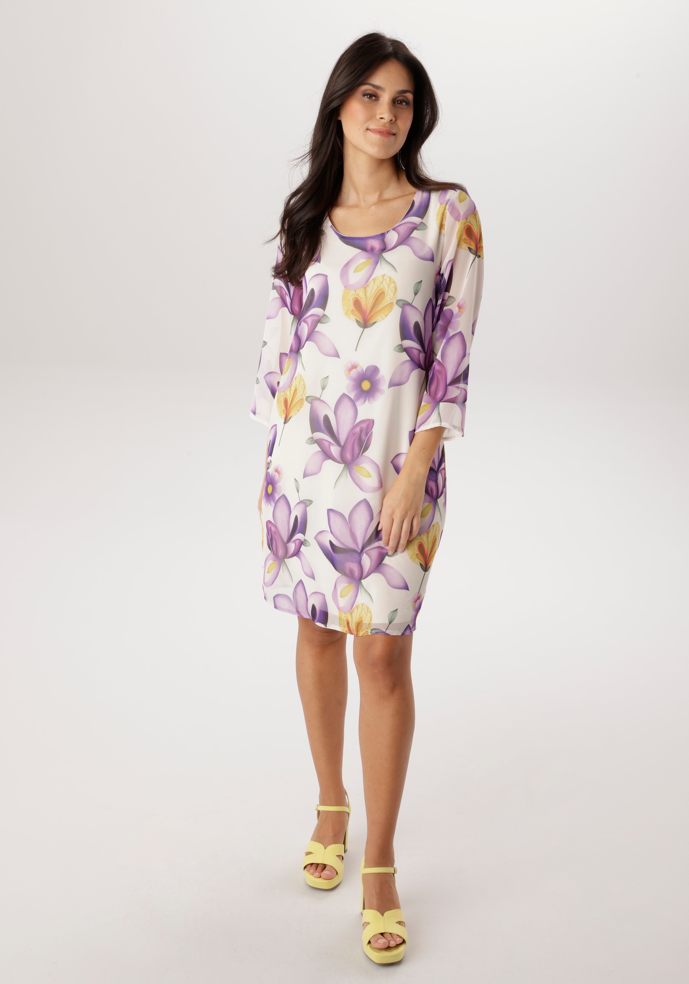 Image of Aniston SELECTED Chiffonkleid aus zartem Chiffon und gefüttert - NEUE KOLLEKTION