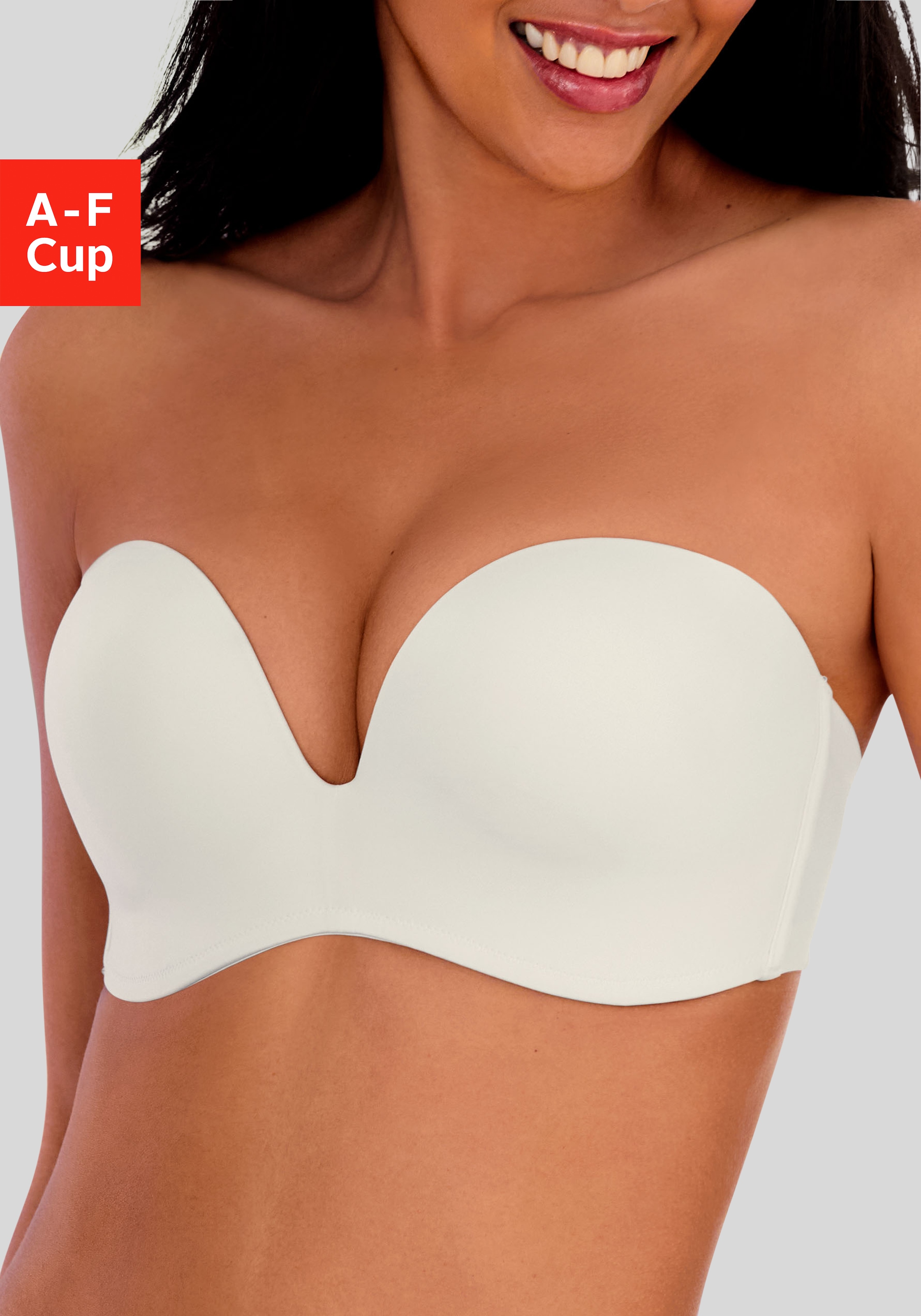 LASCANA Multiway-BH mit 3 Tragevarianten, Push-up-Kissen – auch ideal für grosse Grössen
