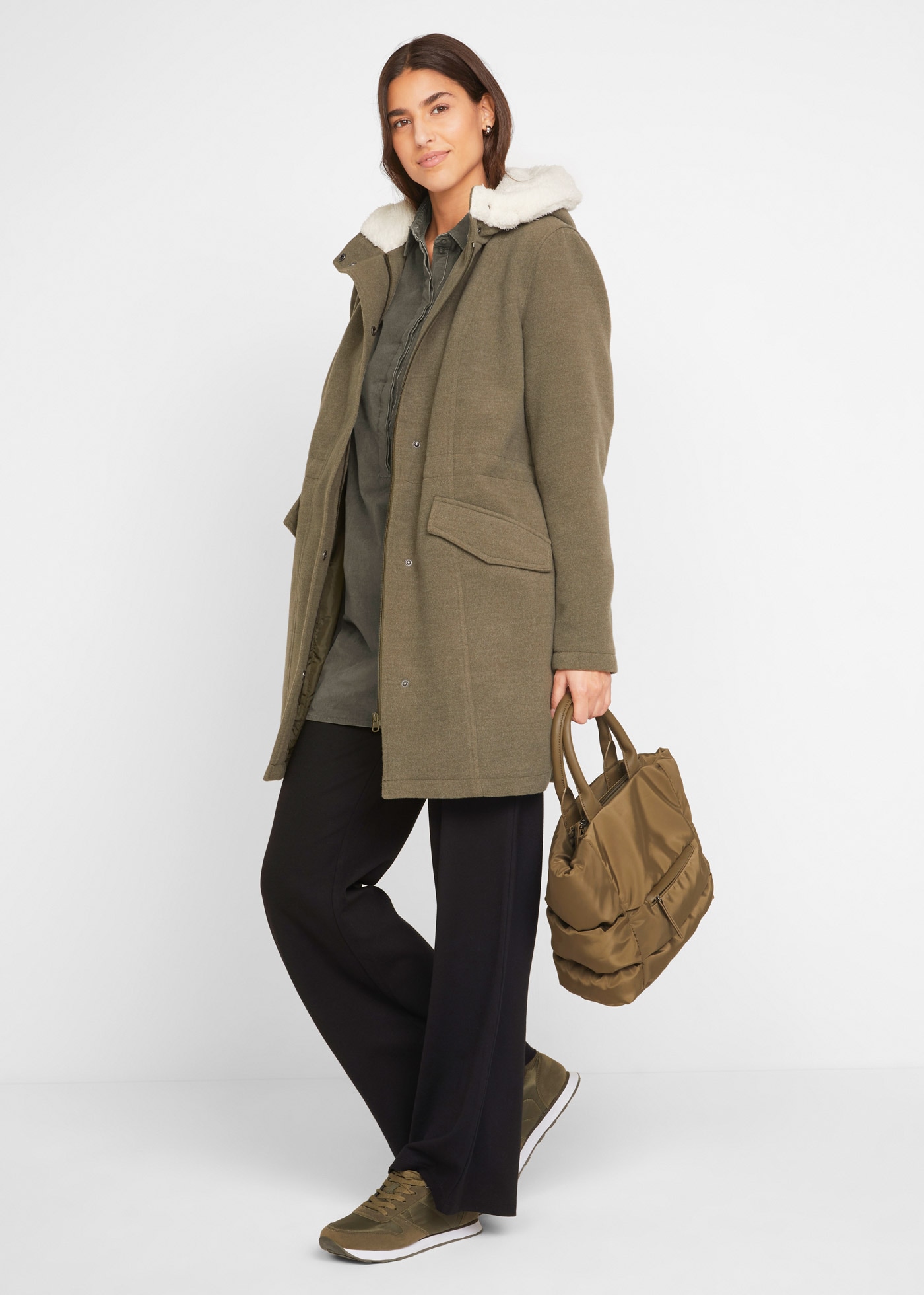 bonprix Schlupfhose »Weite Hose mit Gummibund aus Viskosemix«  Weite Hose mit Gummibund aus Viskosemix