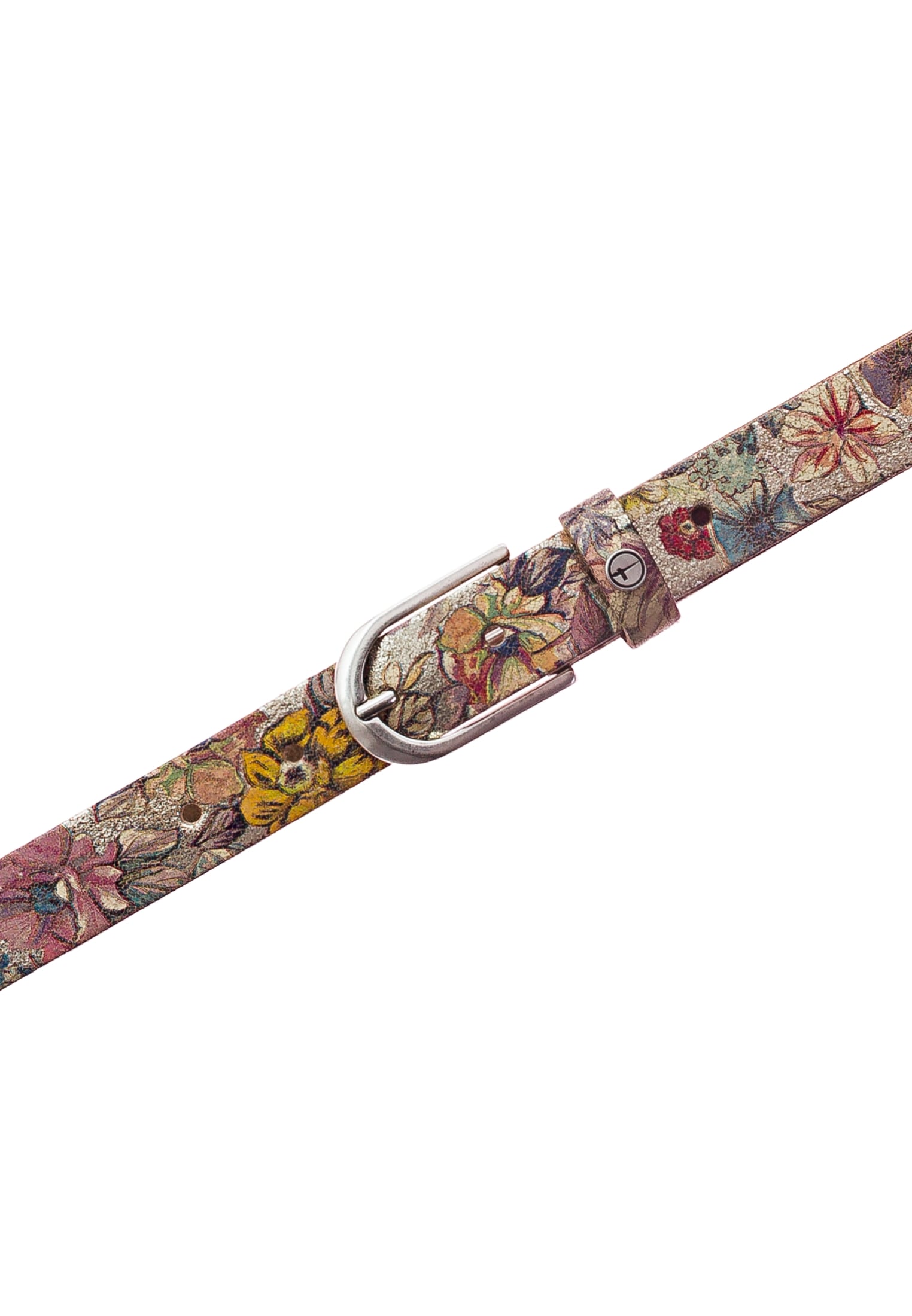 Tamaris Ceinture en cuir »"Cathy Silver"« stilvolles Leo-Muster, hochwertiges Rindleder mit Vintage-Finish