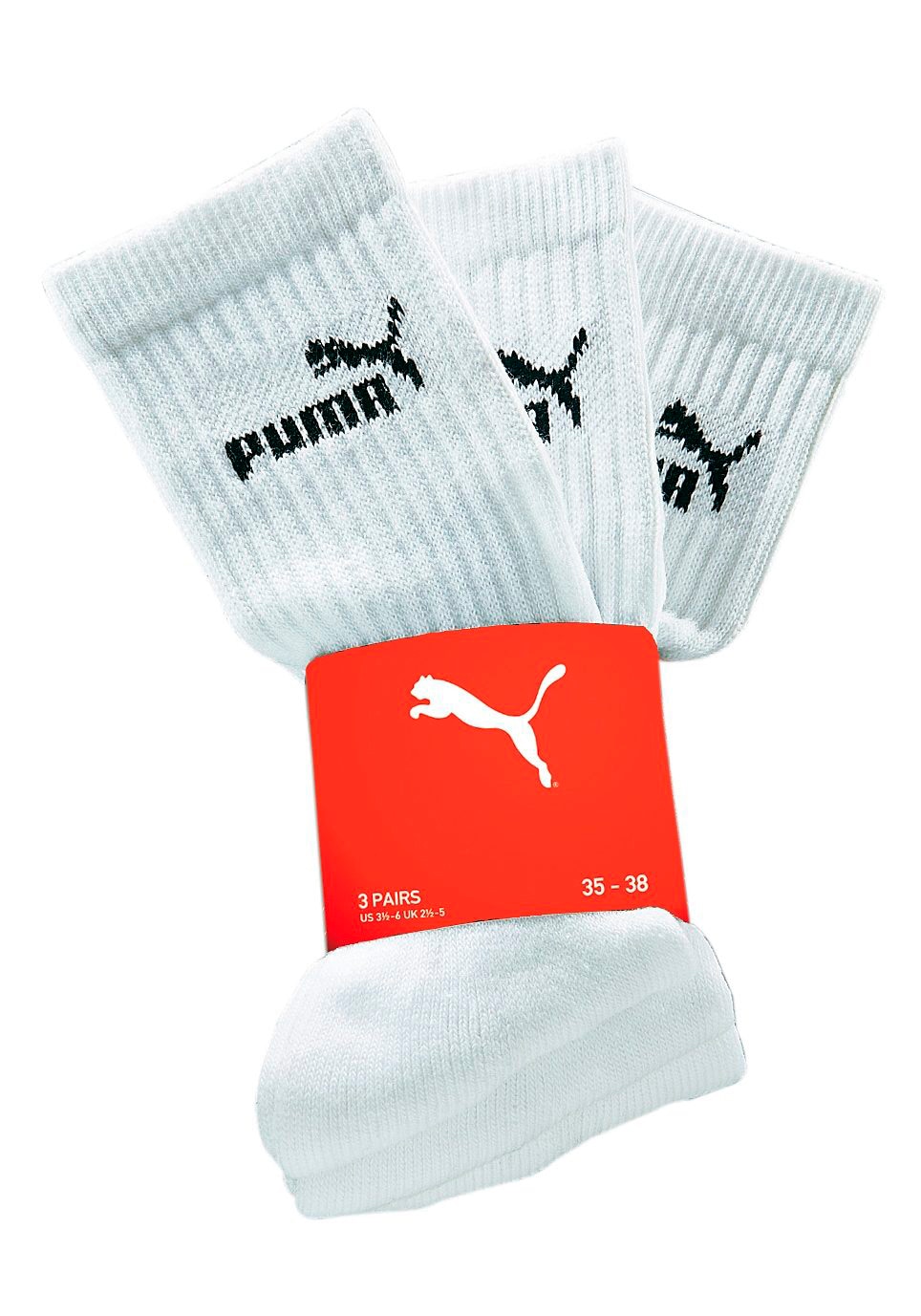 PUMA Freizeitsocken, (3 Paar), in strapazierfähiger Qualität