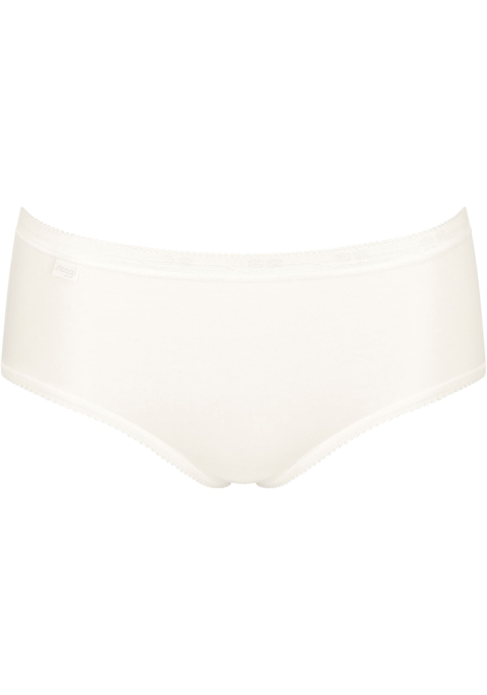 sloggi Midislip »Basic+«, (3er Pack), Baumwollmix, klassischer Stil, mittelhoher Bund, Softnähte