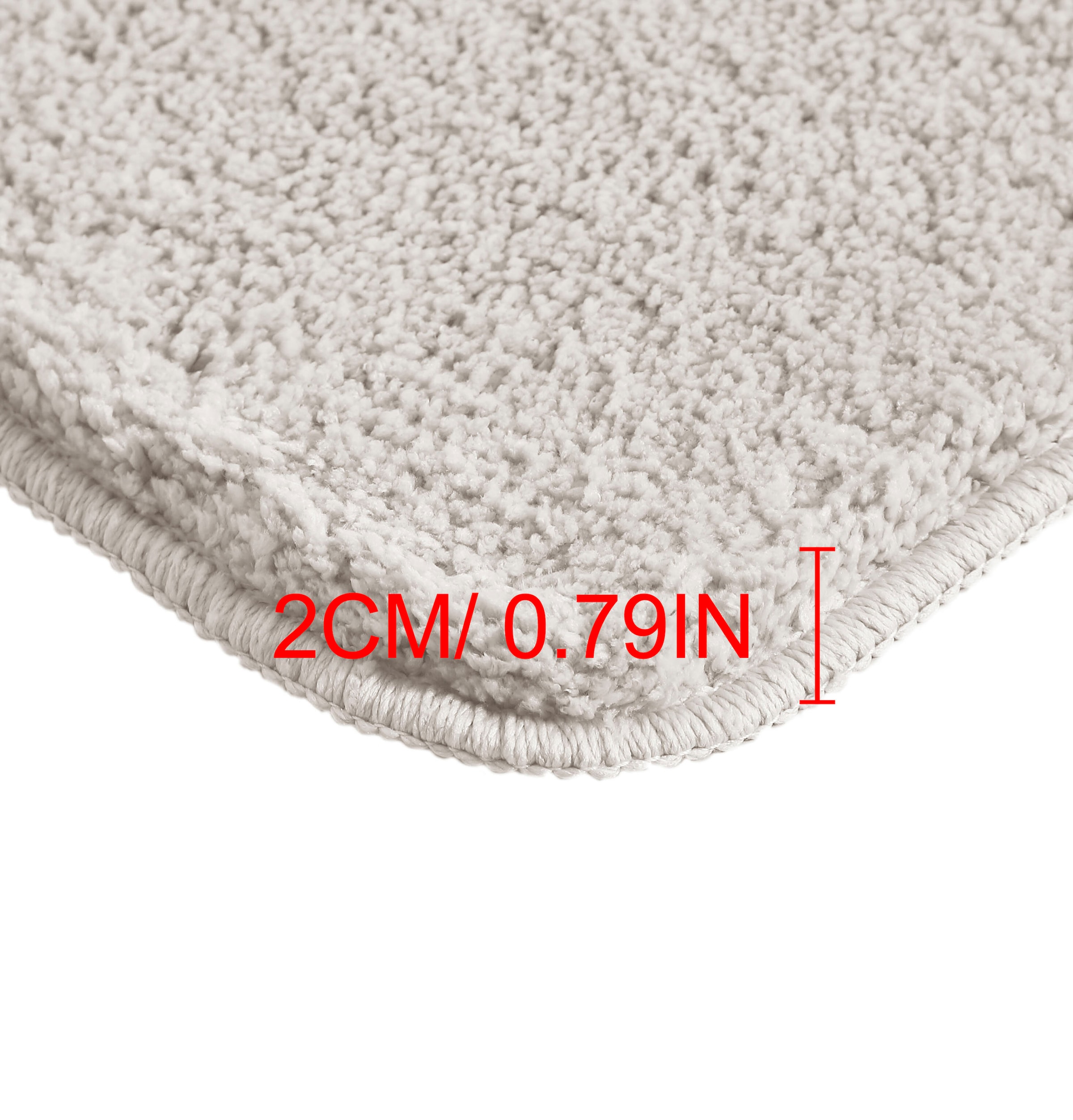 GOODproduct Badematte »Inga, Badezimmer Teppich, Badvorleger« Höhe 20 mm rutschhemmend beschichtet fussbodenheizungsgeeignet | schnell trocknend | strapazierfähig Badteppich, unifarben, weich, als halbrund und rechteckig erhältlich