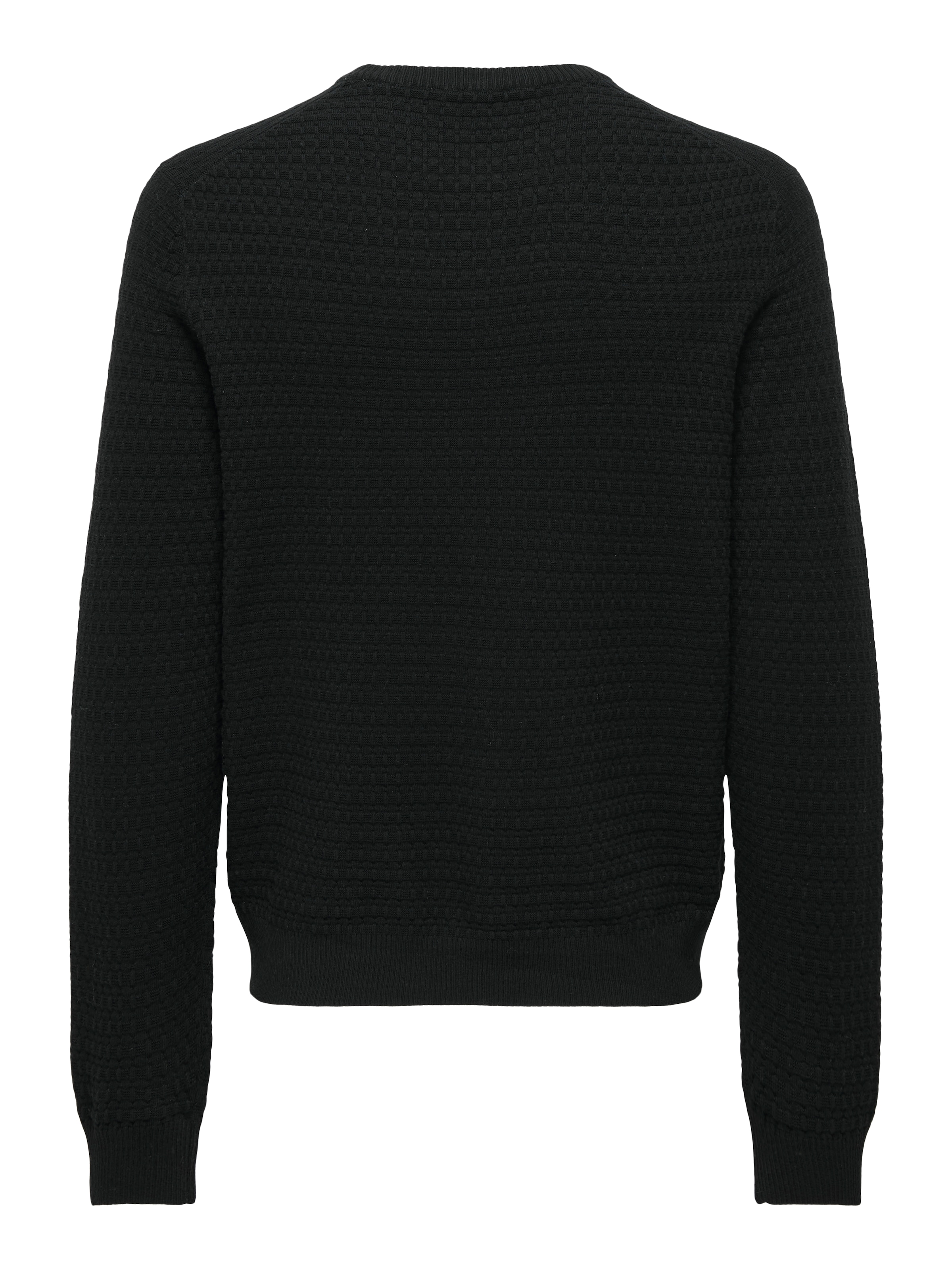 ONLY & SONS Rundhalspullover »ONSLOUI LS STRUCTURE CREW REG NOOS« Baumwollmischung, regular fit