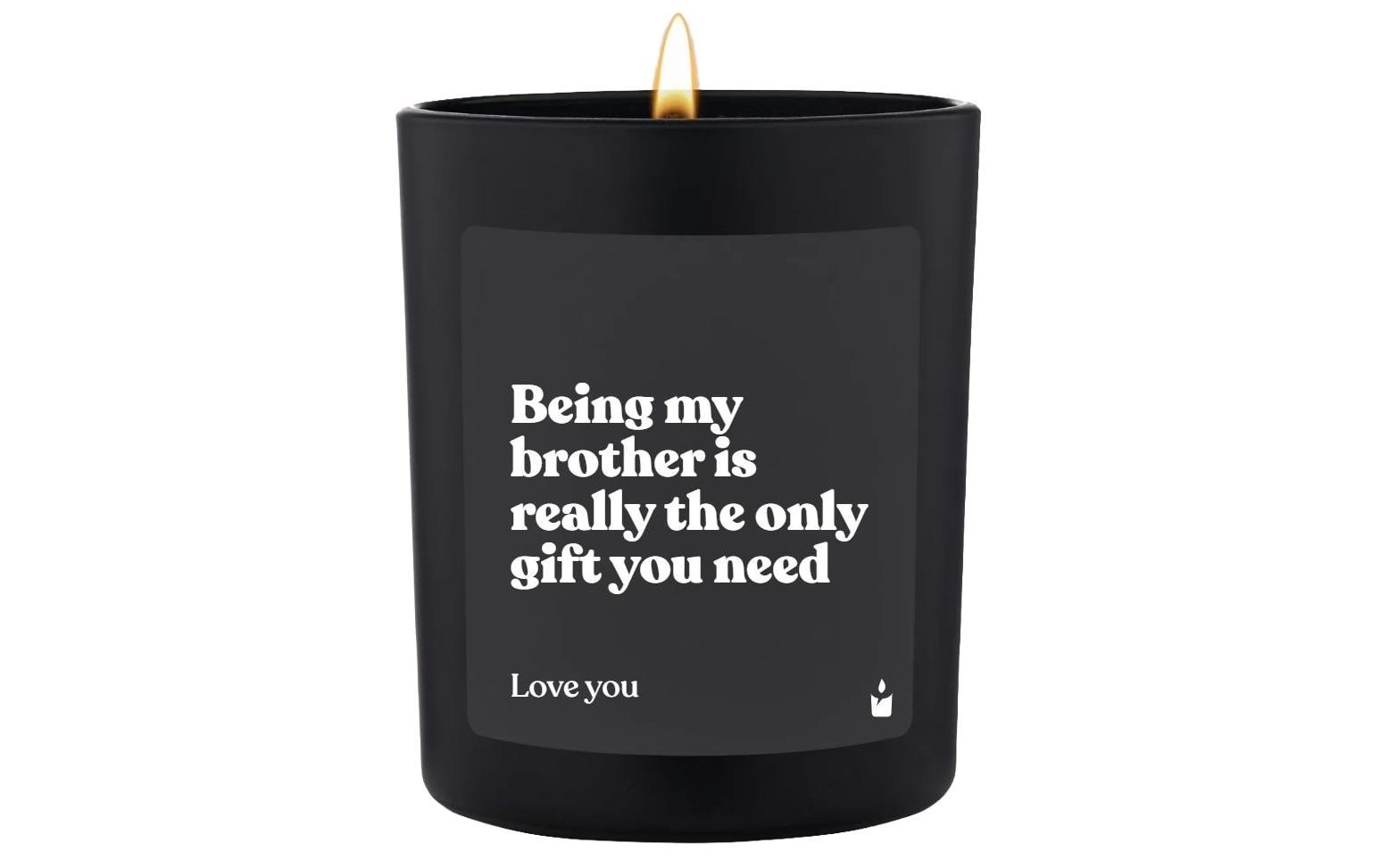 Image of Duftkerze "ChattyCandles Being my brother 6,7 x 8 cm"