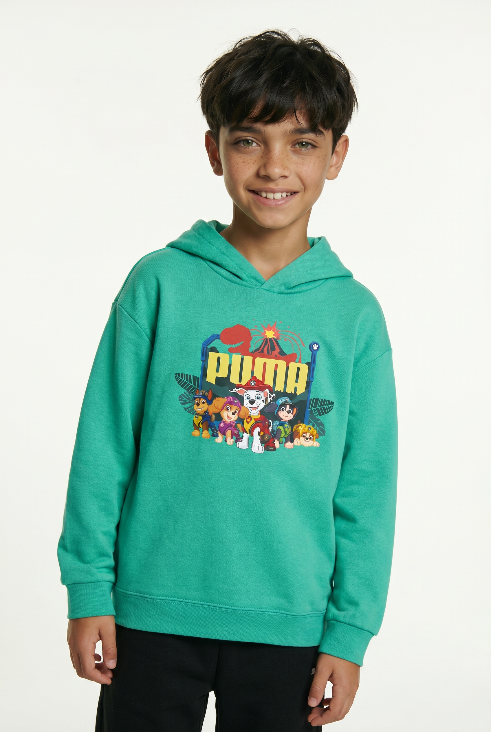 PUMA Sweat à capuche »X PAW PATROL GRAPHIC HOODIE TR«, pour enfants, coupe régulière, avec capuche, poche kangourou
