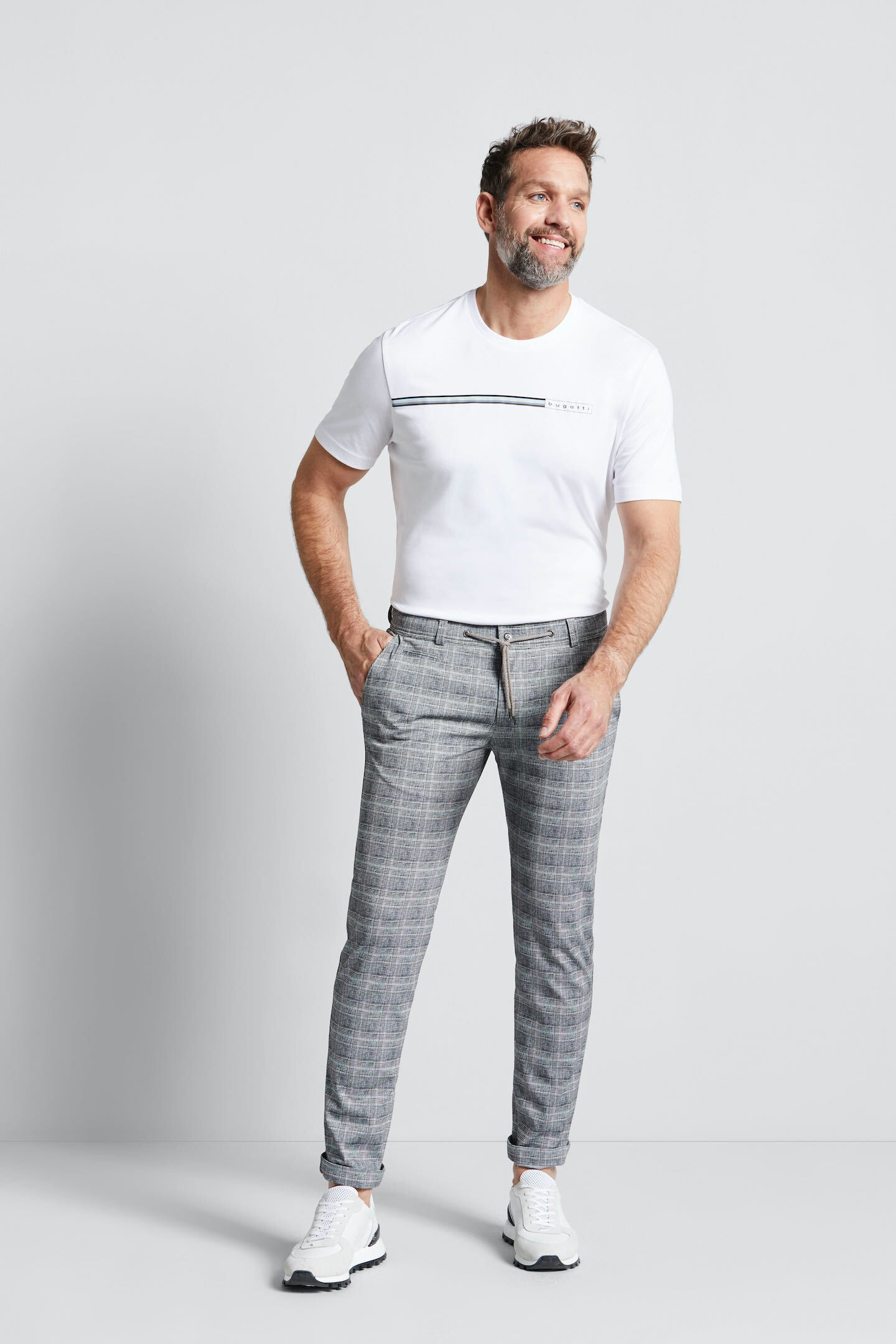 bugatti Chinos, mit Gummizug
