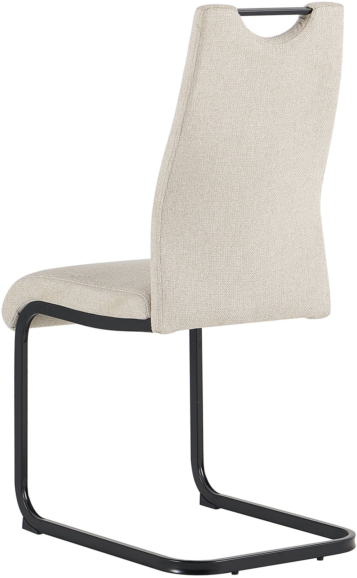 byLIVING Chaise cantilever »CAPRI« (Ensemble) 2 cuisWebstoff, bis 110 kg, Schaumstoff, Schwingstuhlgestell, mit Griff