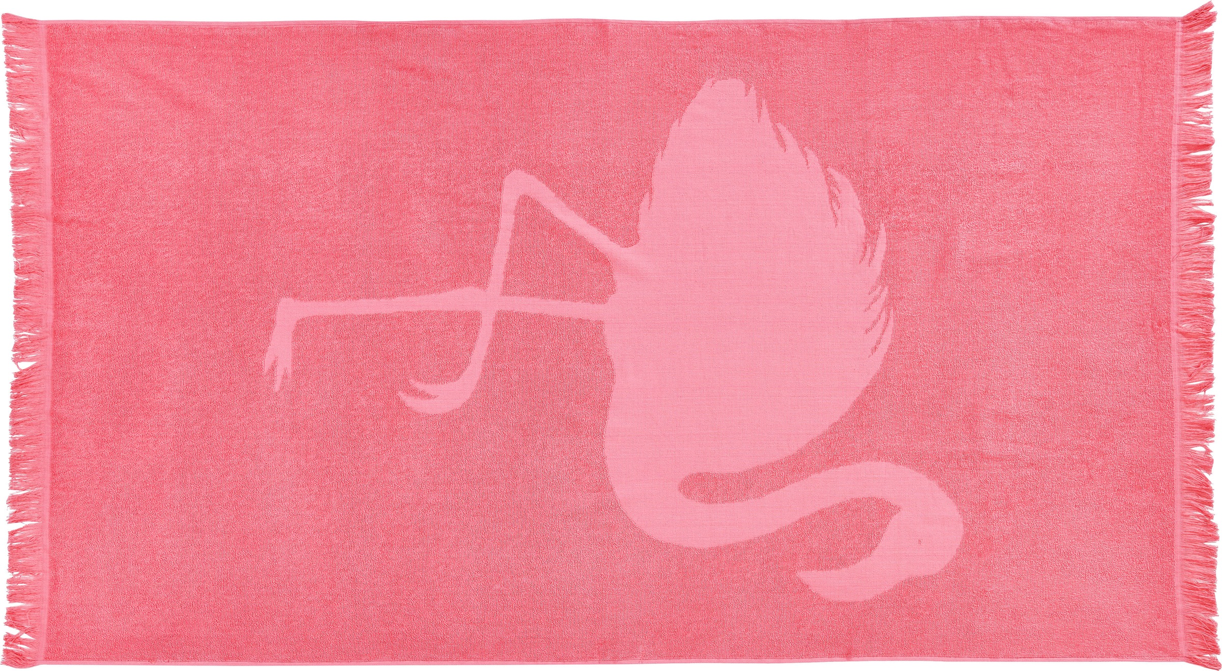 Image of done.® Hamamtücher »Flamingo«, (1 St.), weiche & saugfähige Frottier-Innenseite, mit Flamingo Motiv & Fransen, ideal als Sauna- oder Strandtuch bei Ackermann Versand Schweiz