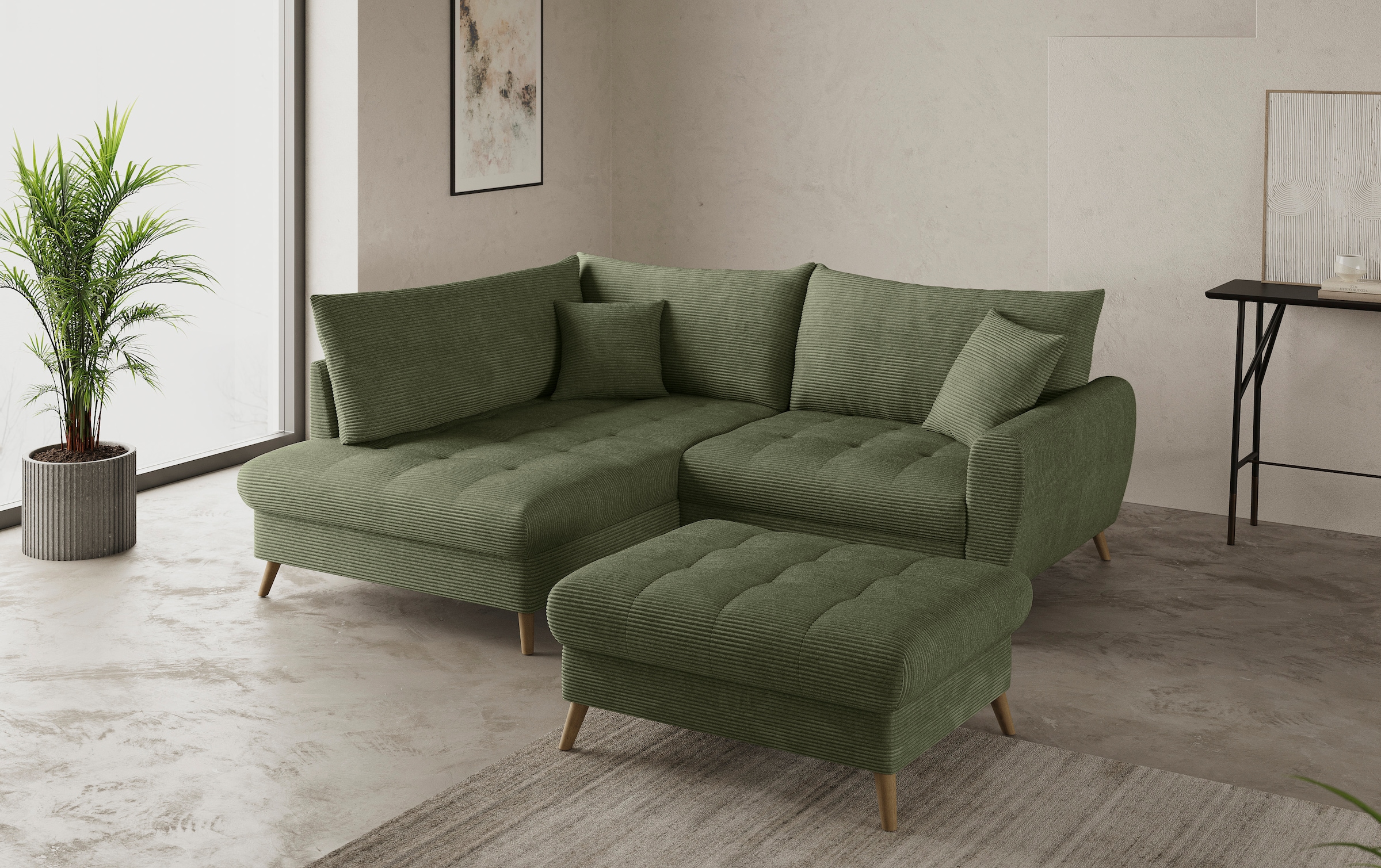 Mr. Couch Hockerbank »Blackburn II«, Passend zu der Garnitur, mit Kaltschaum, bis 140 kg belastbar