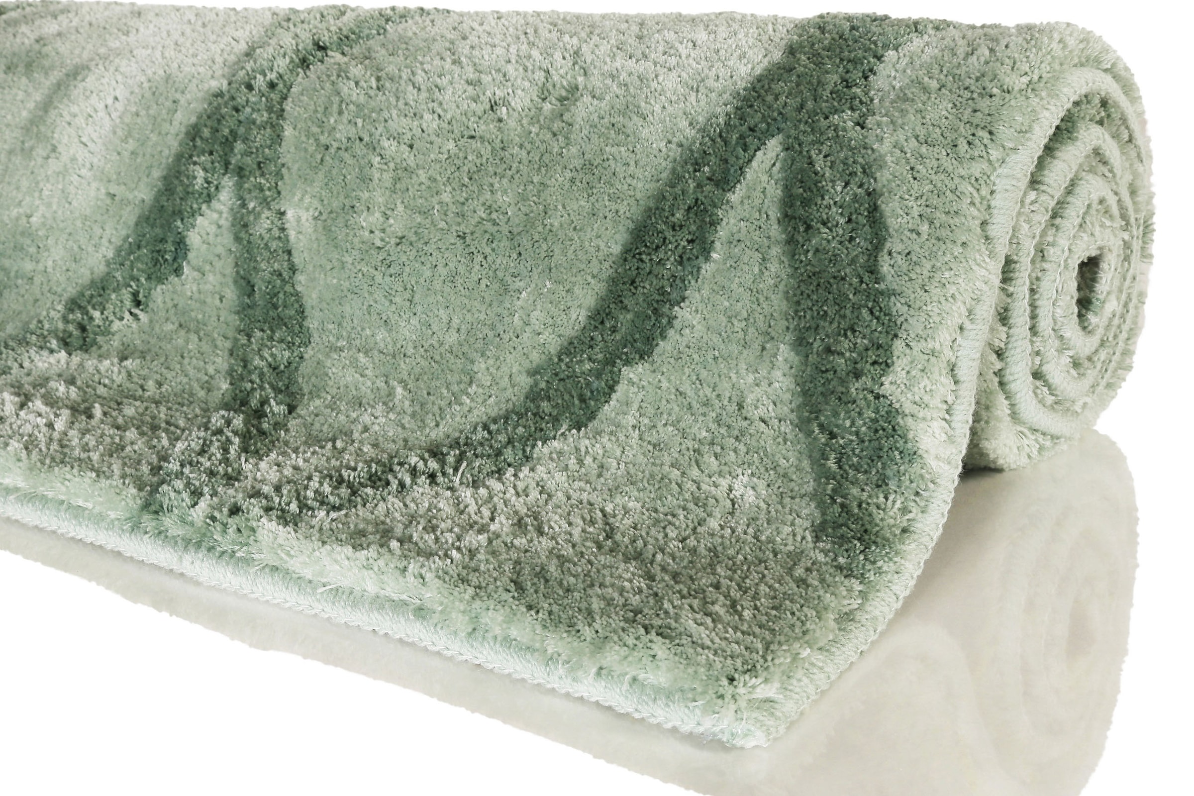 Homie Living Tapis de bain »San Bosa« Höhe 20 mm revêtement antidérapant Séchage rapide | compatible chauffage au sol tapis de bain, design moderne en losanges, lavable, tapis de salle de bain